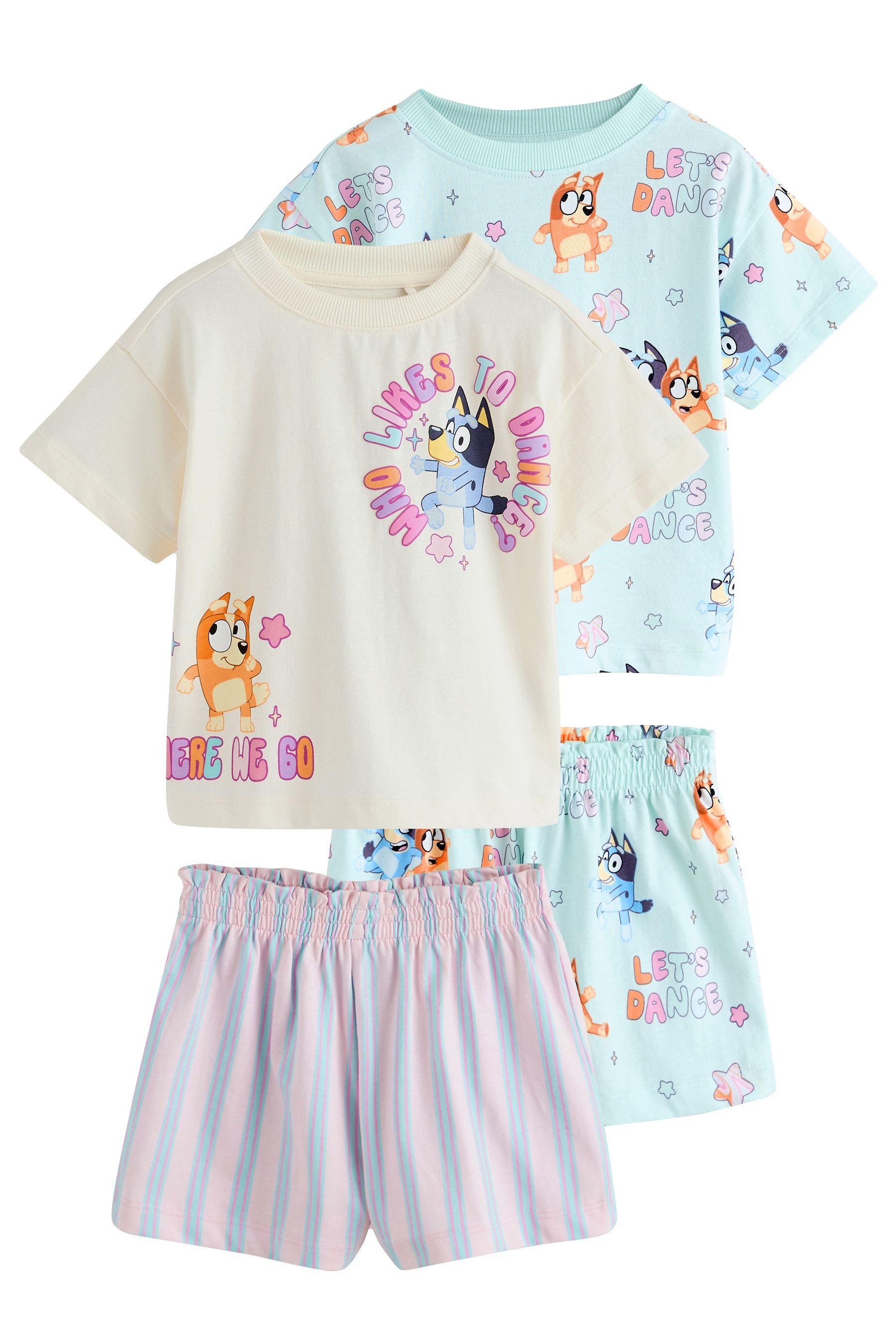 Pyjama Kurze Schlafanzüge im 2er-Pack, Bluey