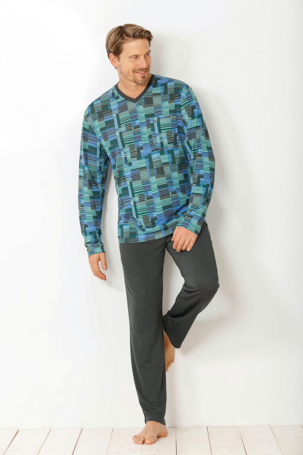 Hajo Pyjama Hajo, Schlafanzug Klima-Soft 53775 günstig online kaufen