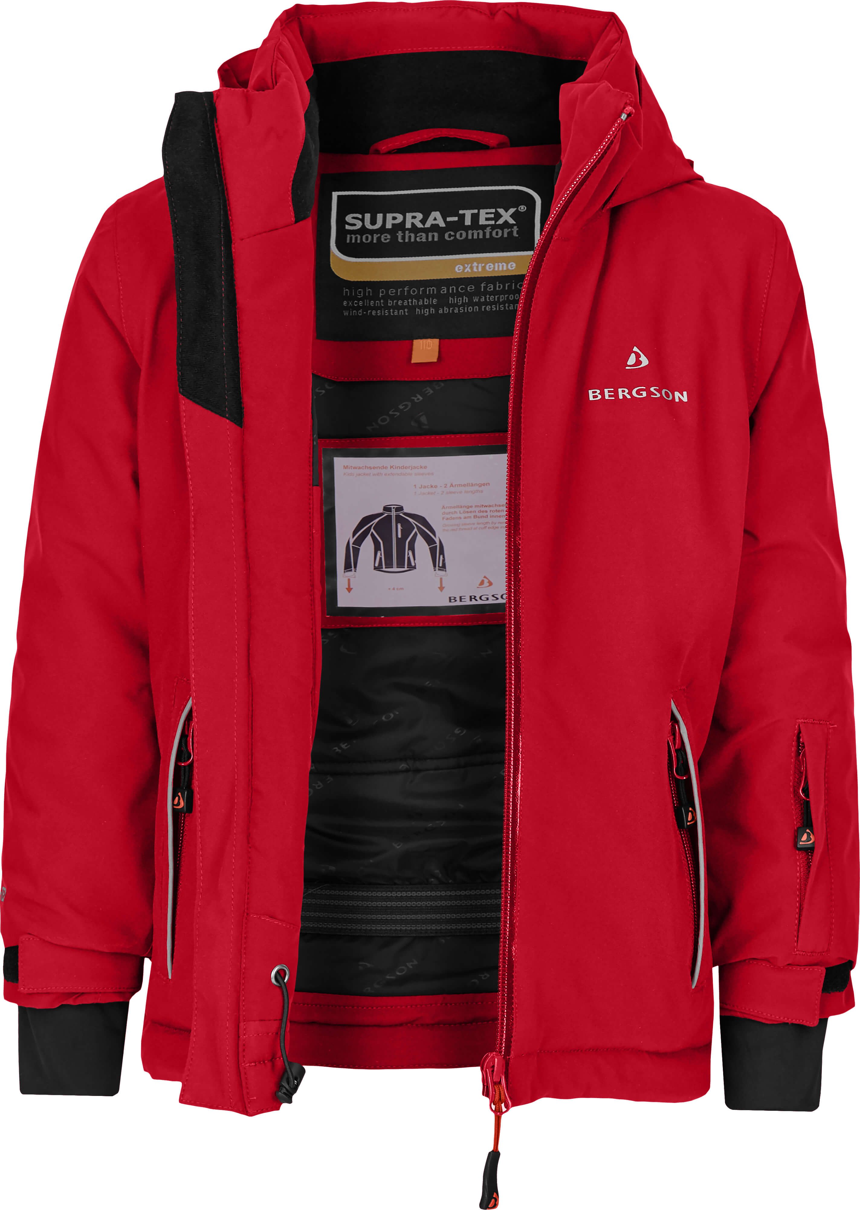Bergson Winterjacke FRODO Kinder Skijacke, perfekt für kleine Wintersportler!, Normalgrößen, Ch