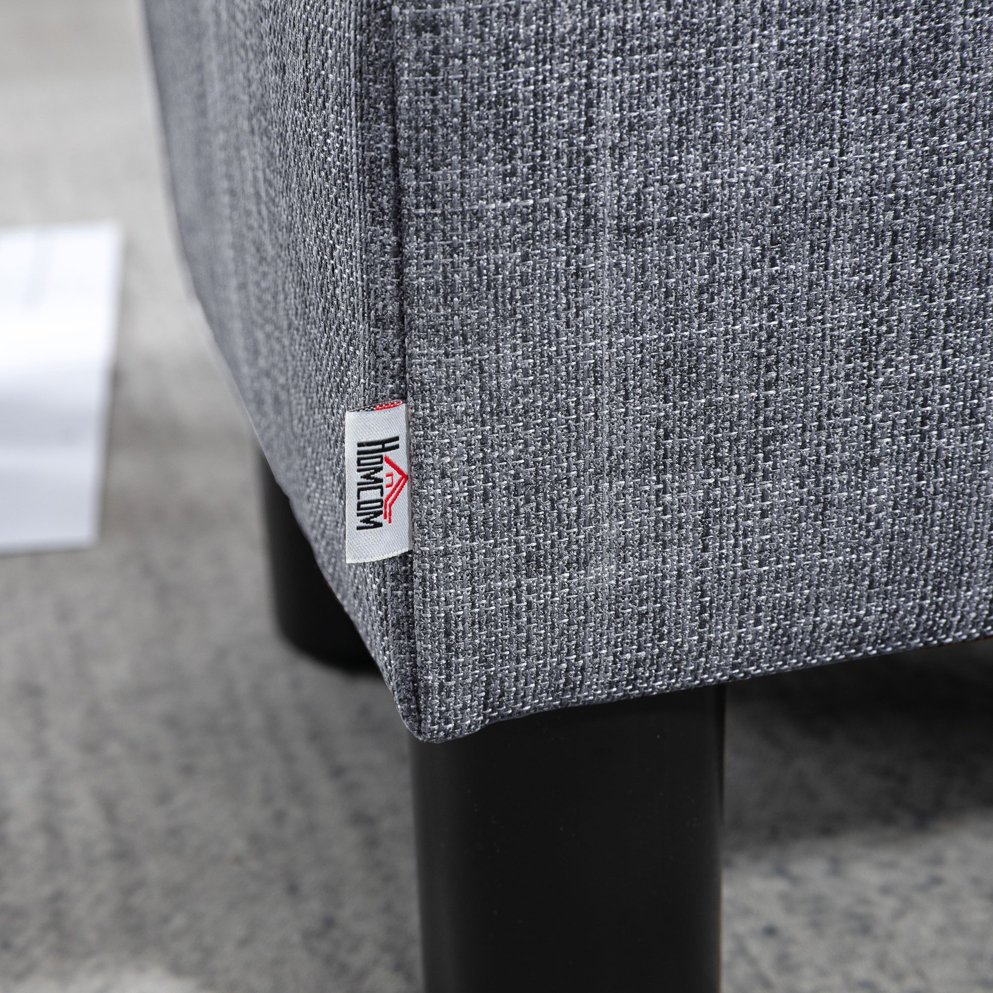 MC Star Fußhocker Sitzhocker Rechteckiger Ottoman Polsterhocker aus Leinen günstig online kaufen