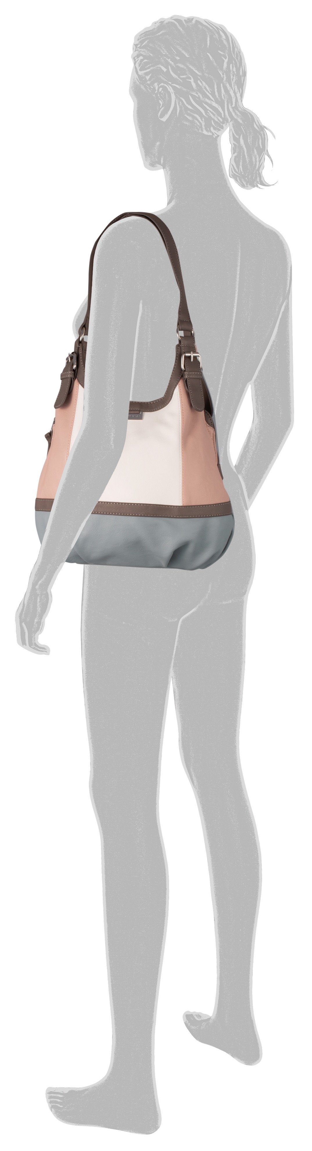 TOM TAILOR Shopper "Juna", aus soft genarbtem ledrigen Material mit glänzen günstig online kaufen
