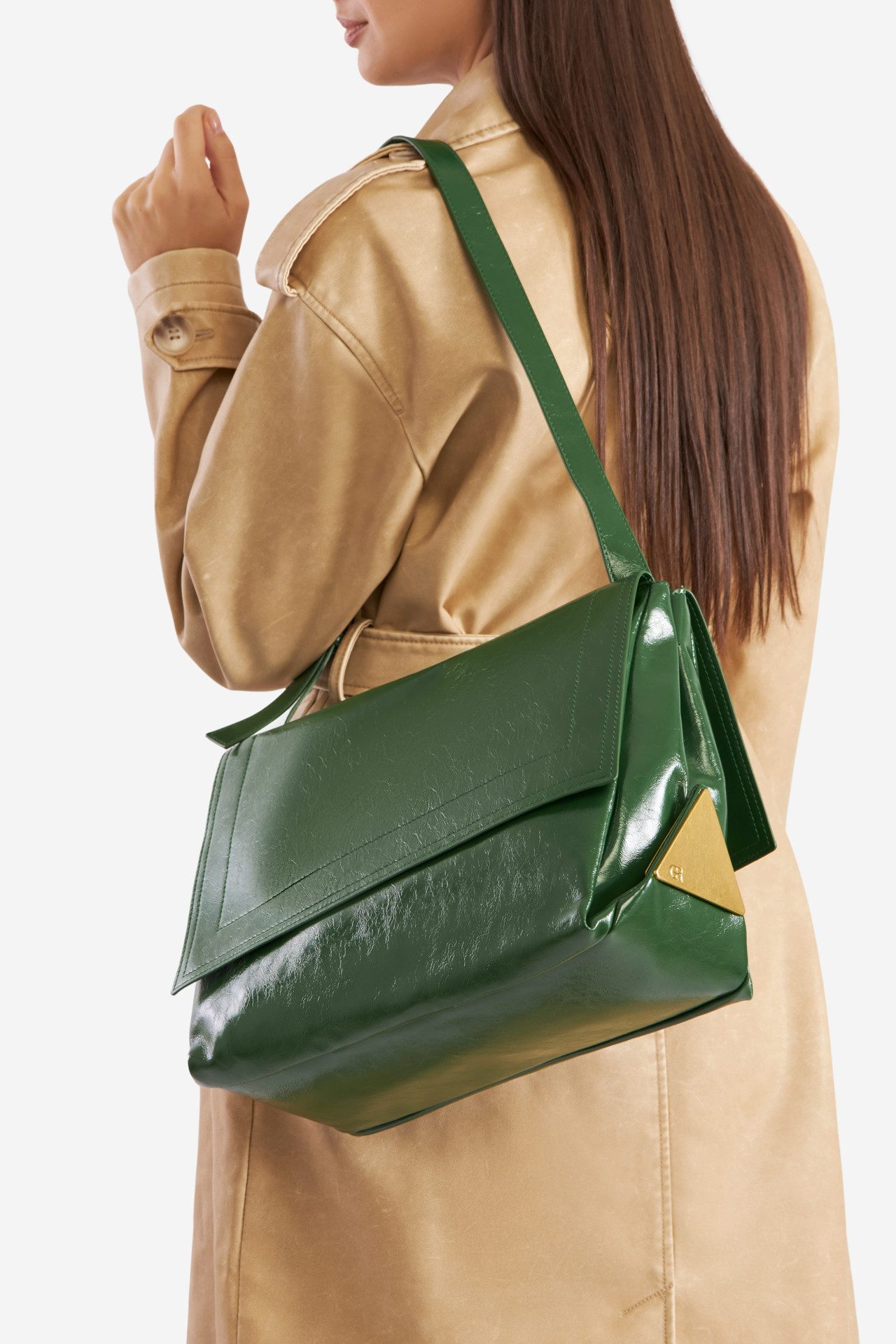 GINO ROSSI Handtasche Gino Rossi Große Handtasche SS24B1041 grün