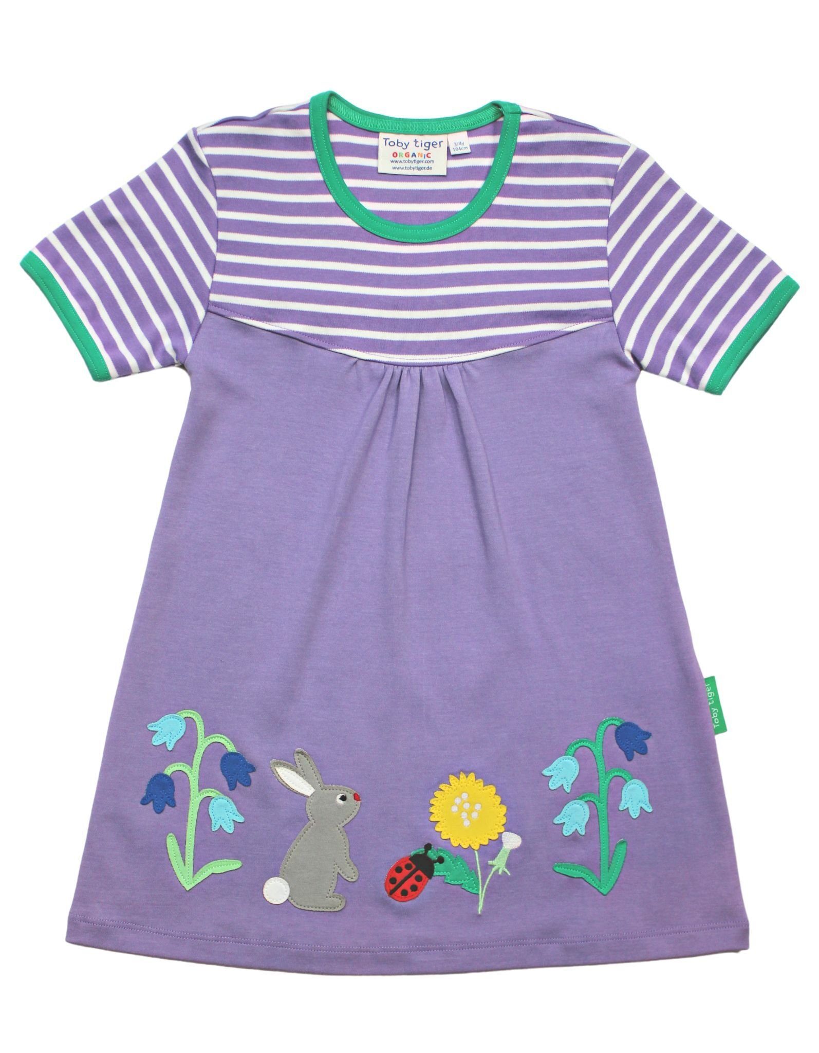 Toby Tiger Shirtkleid Kinder Kleid Applikation Frühlings mit