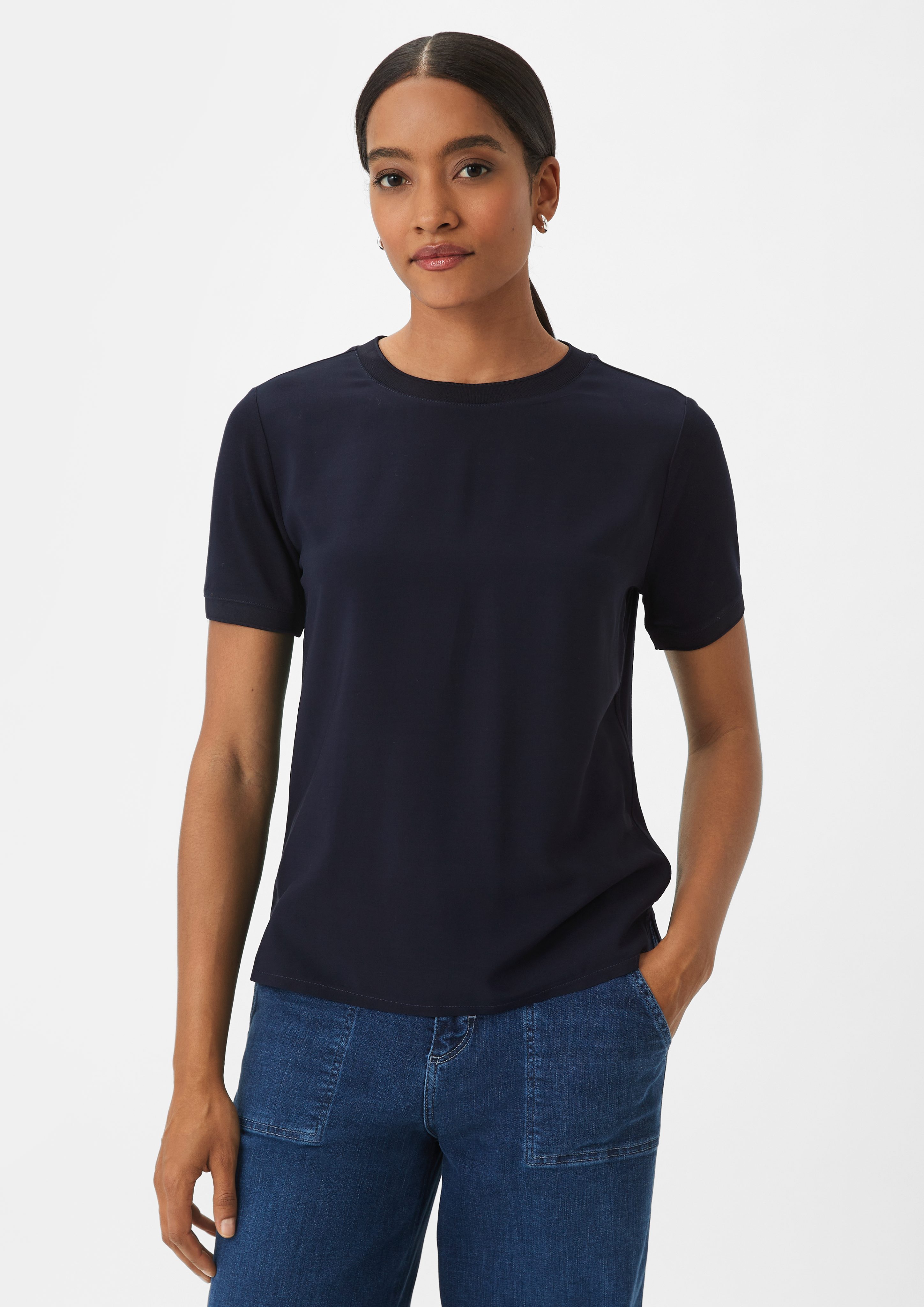 comma casual identity Kurzarmshirt T-Shirt aus günstig online kaufen