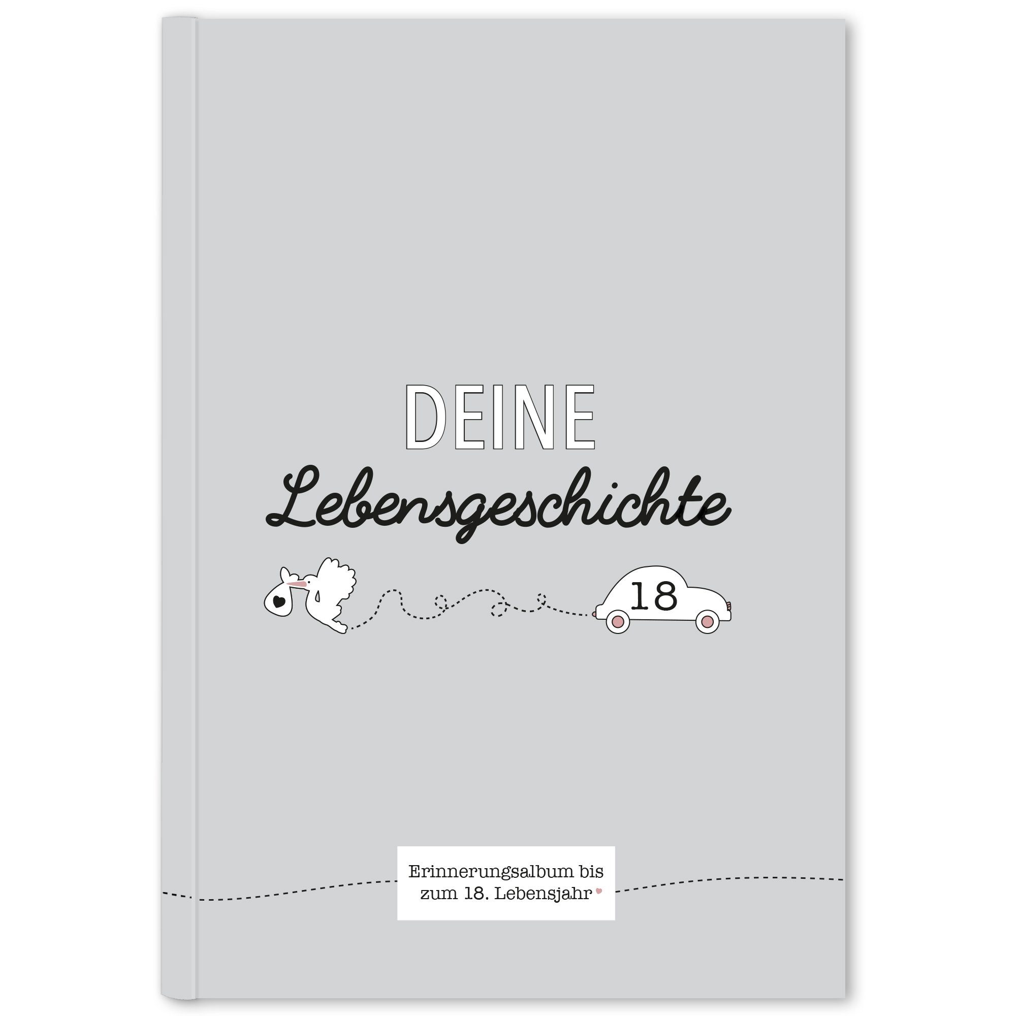 CUPCAKES & KISSES Tagebuch Babybuch zum eintragen, Erinnerungen vom Ersten  bis zum 18. Jahr, Babytagebuch für Mädchen &