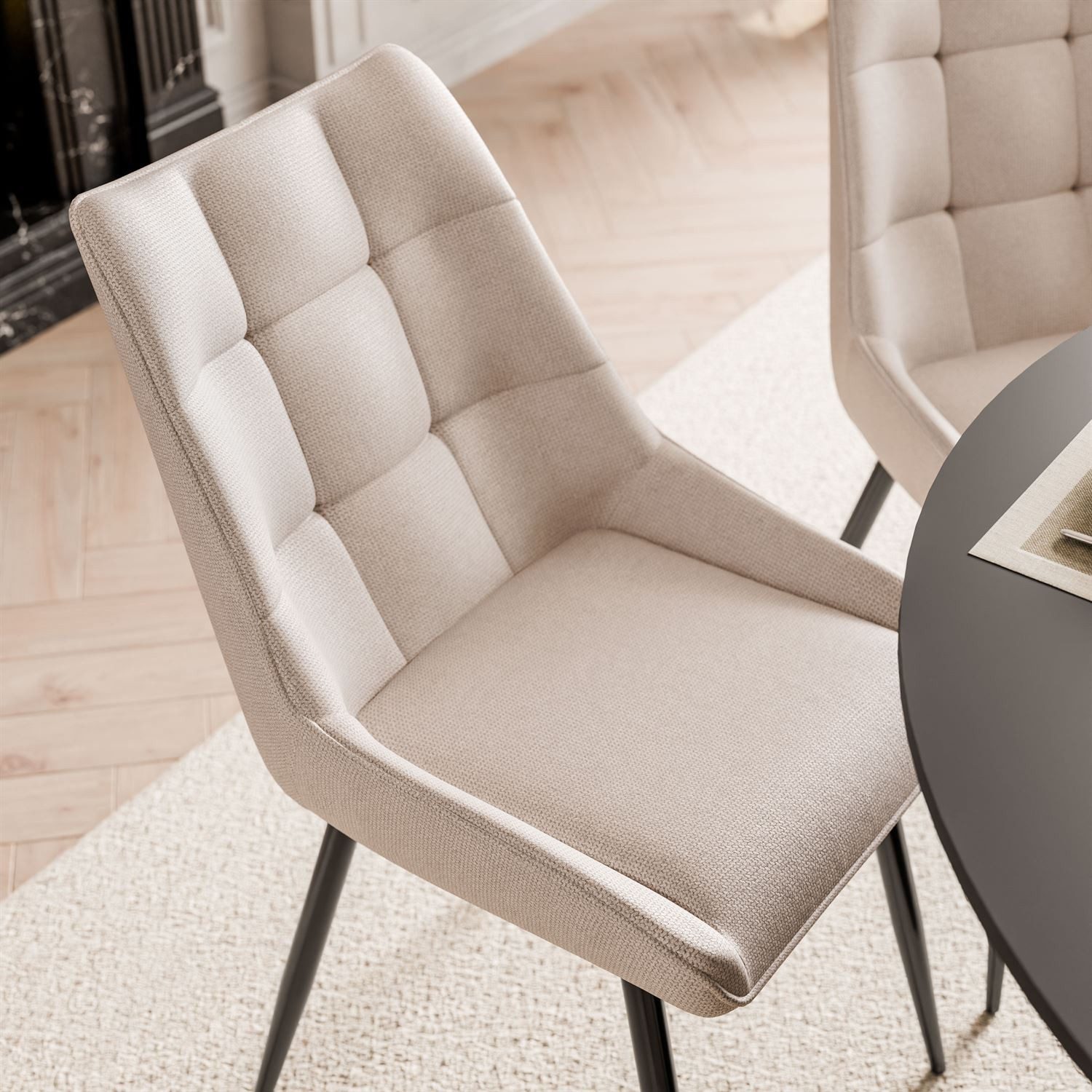 Lookway Polsterstuhl ESME – Eleganter Polsterstuhl mit Rückenlehne