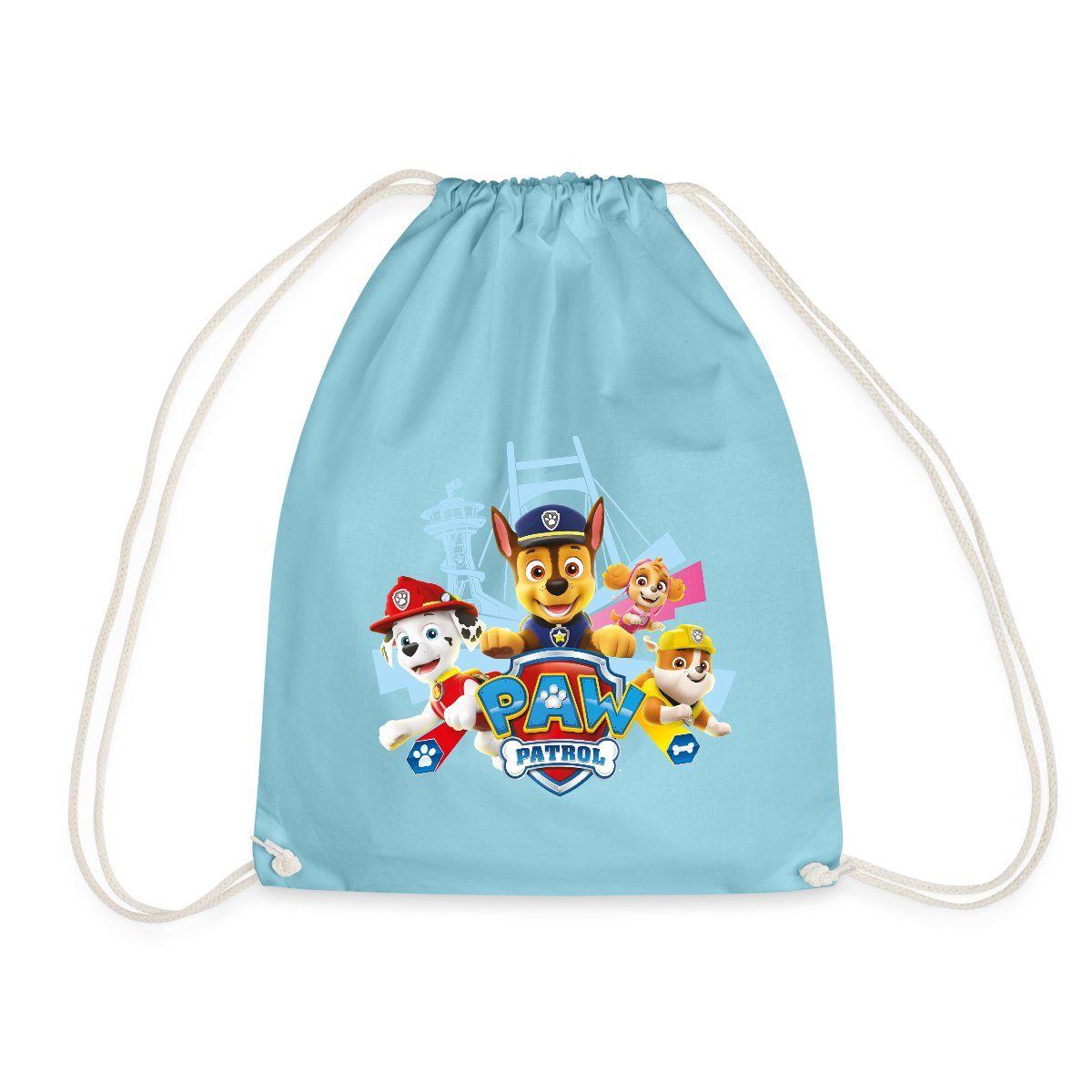 Spreadshirt Turnbeutel Paw Patrol Logo Turnbeutel (1-tlg)