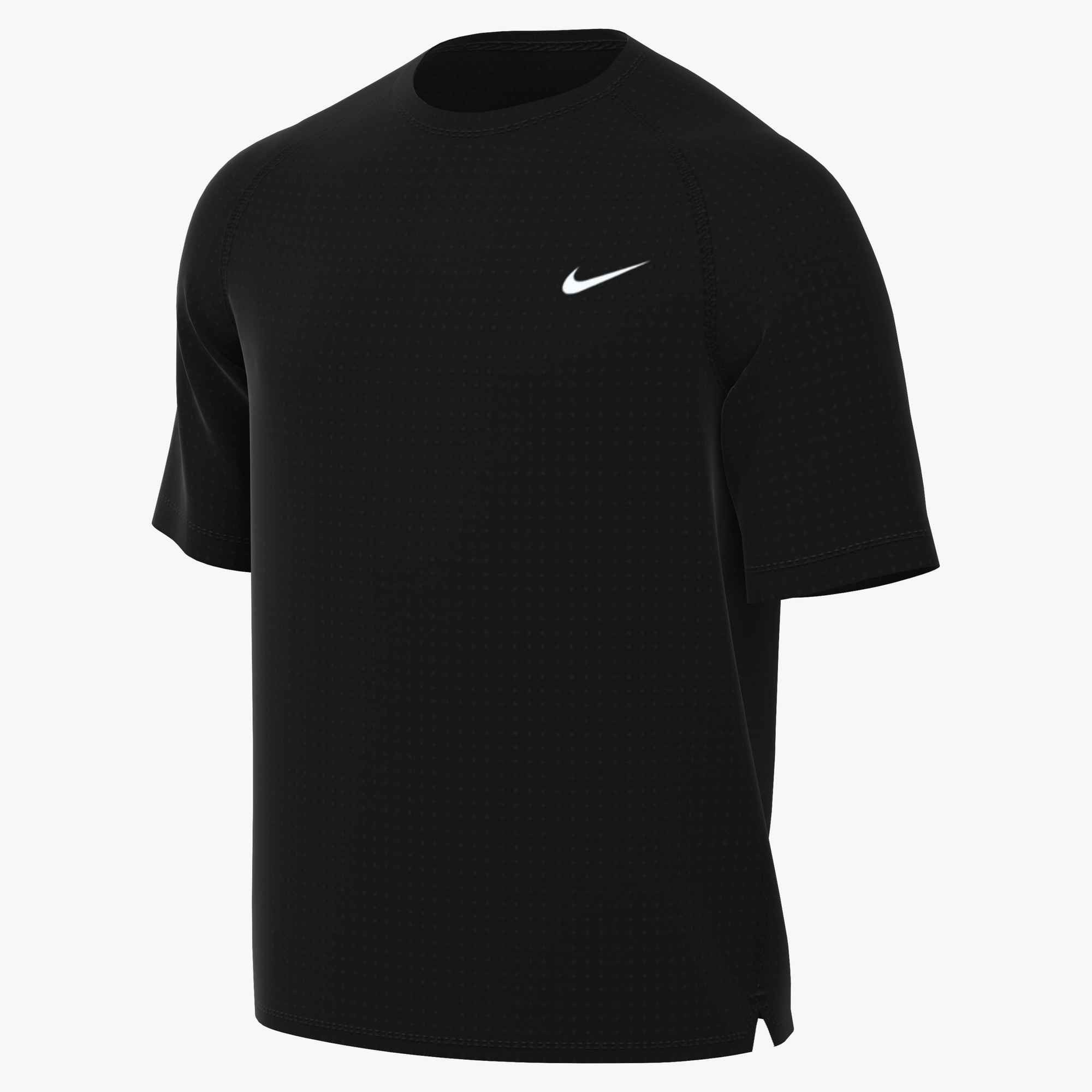 Nike Funktionsshirt M NK DF FLEX SS TOP mit Reißverschluss, normale Länge, gerader Abschluss