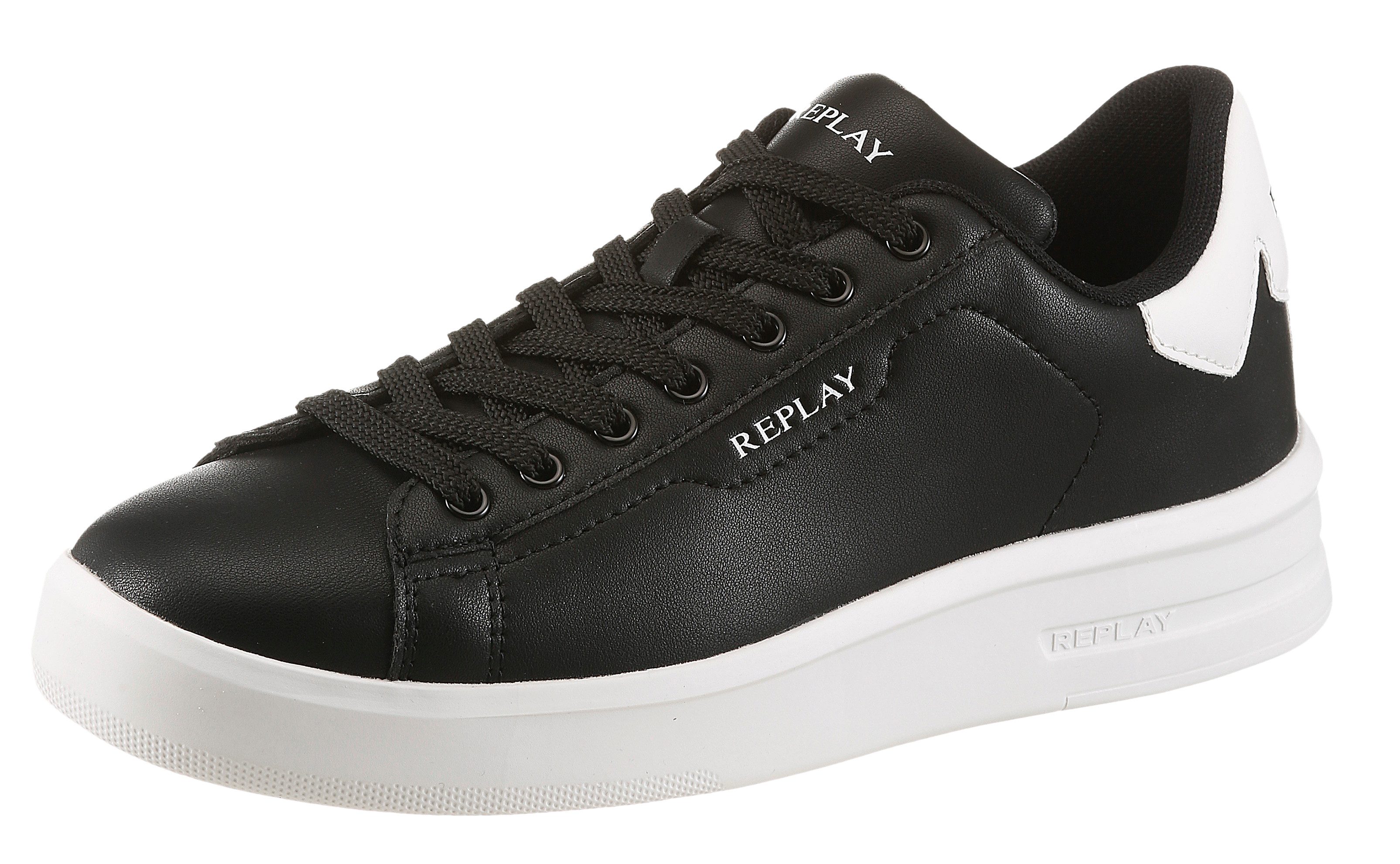 Replay Sneaker Schnürschuh, Halbschuh, Freizeitsneaker mit gepolstertem Schaftrand