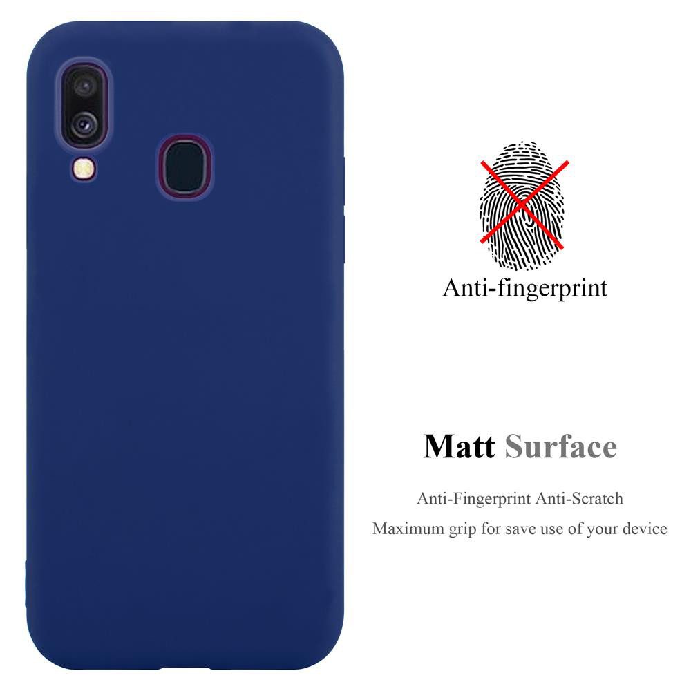 Cadorabo Handyhülle für Samsung Galaxy A40 Hülle Samsung Galaxy A40, Flexible TPU Silikon Handy Schutzhülle - Hülle - ultra slim