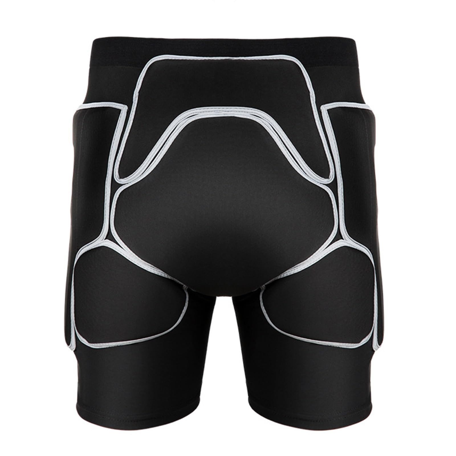 RWEUOQ Protektorenhose Protektorenhose Gepolsterte 3D Hüftpolster Impact Protektoren-Shorts (Hüftschutzshorts mit 1,4 cm dicker EVA-Schaumstoffpolsterung, 1-tlg., 3D-Schutz, Dämpft den Aufprall, reduziert den Schmerz bei einem Sturz), Elastisch Atmungsaktiv, für Ski Skifahren Radfahren Skating
