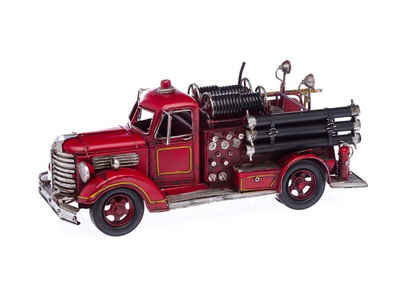 Aubaho Modellauto Feuerwehrauto Modellfahrzeug Feuerwehr Modell Auto Blech Antik-Stil 41