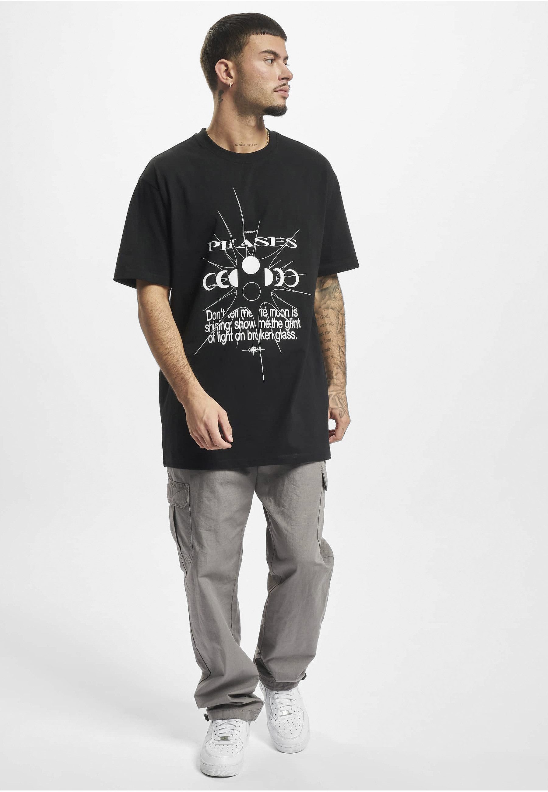 Upscale by Mister Tee Kurzarmshirt Upscale by Mister Tee Unisex Moon Phases Tee (1-tlg)