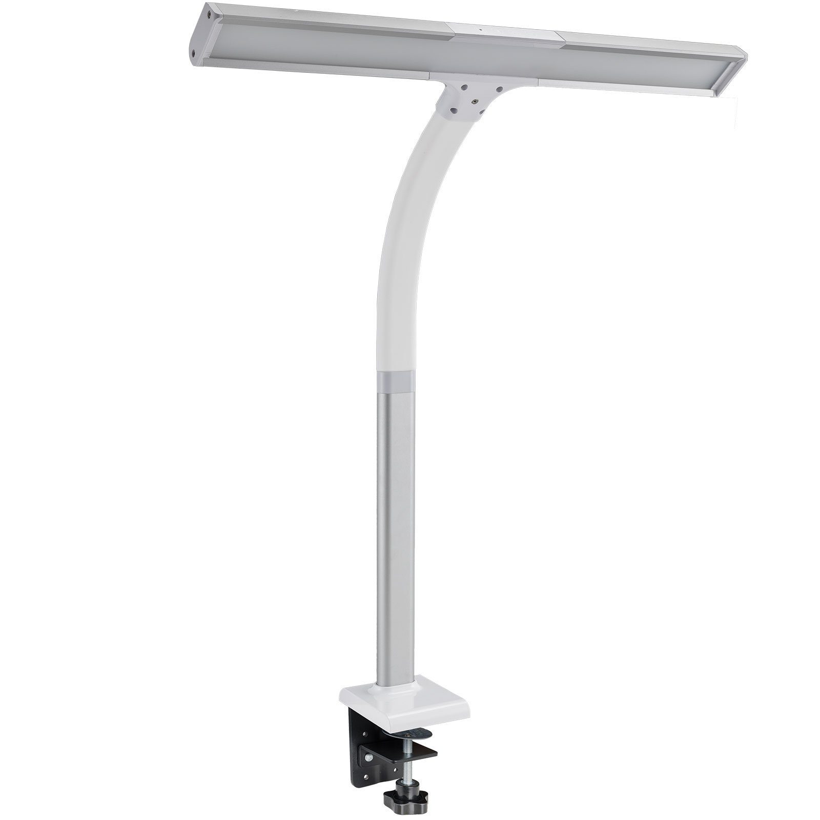 FeinTech LED Schreibtischlampe LTL00310E, LED fest integriert, Tageslichtweiß, warmweiß, mit Klemmfuß