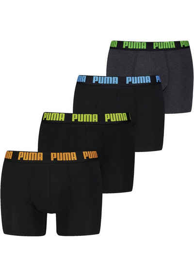 PUMA Боксерские мужские трусы, боксерки (4-St) PUMA MEN EVERYDAY BOXER 4P ECOM