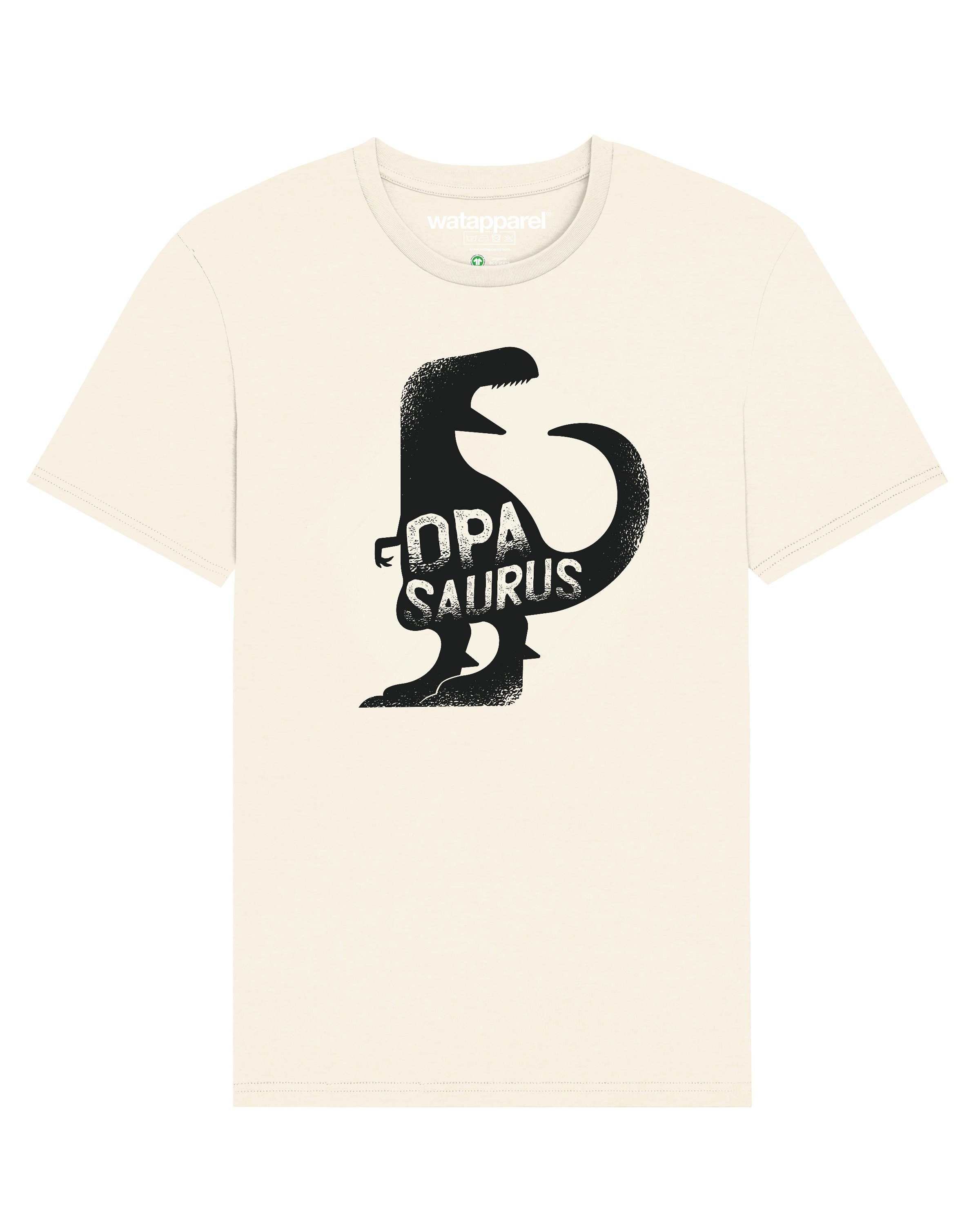 wat? Apparel Print-Shirt Opasaurus (1-tlg) vintage weiß