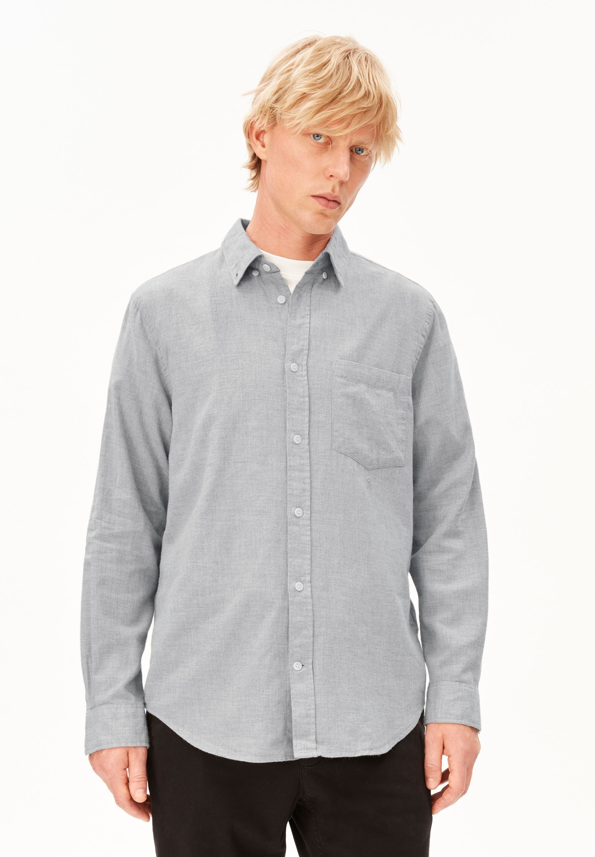 Armedangels Langarmhemd ARAAMO Hemd aus Bio-Baumwolle (1-tlg., Relaxed Fit) Relaxed Fit
