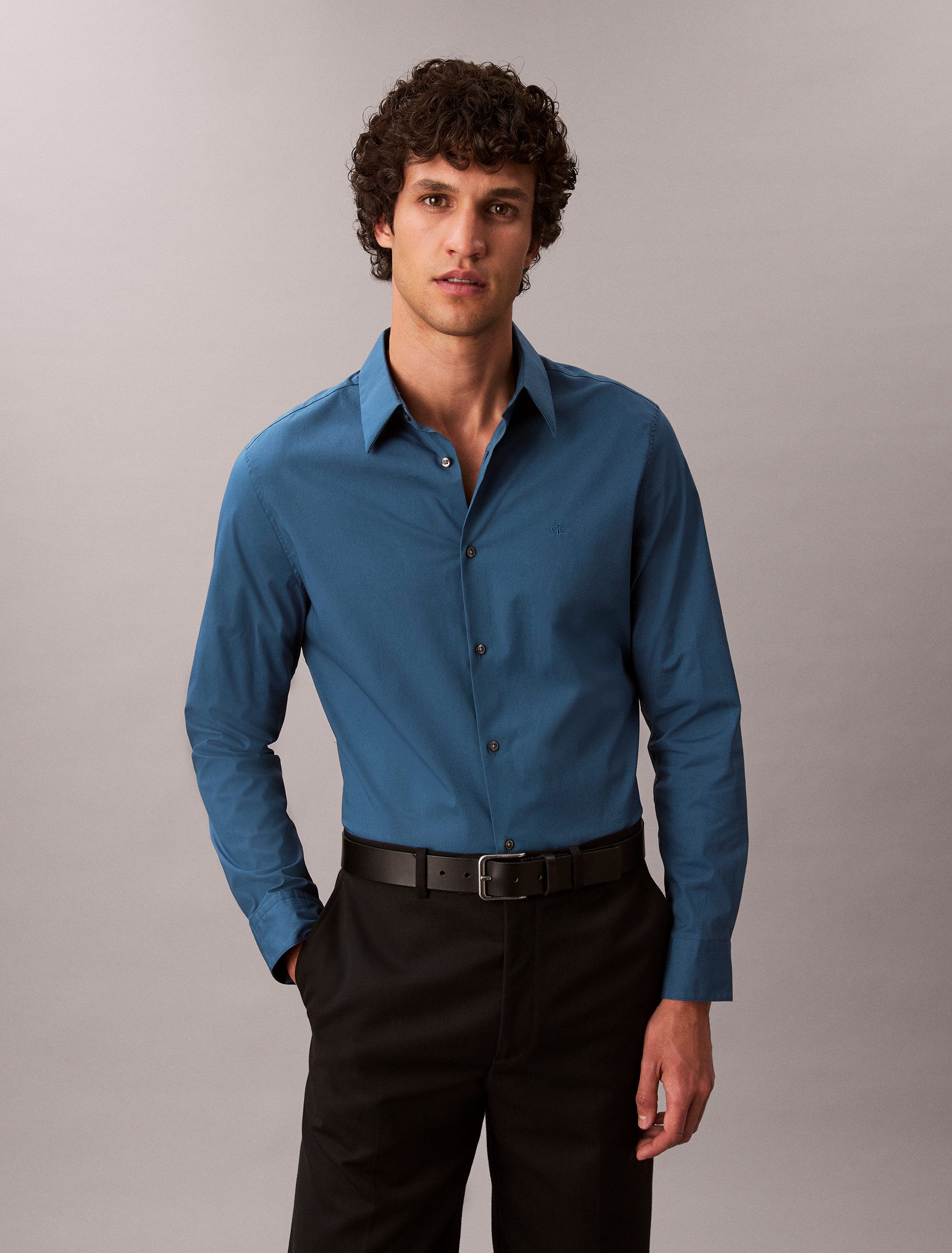 Calvin Klein Langarmhemd LONG SLEEVE SOLID günstig online kaufen
