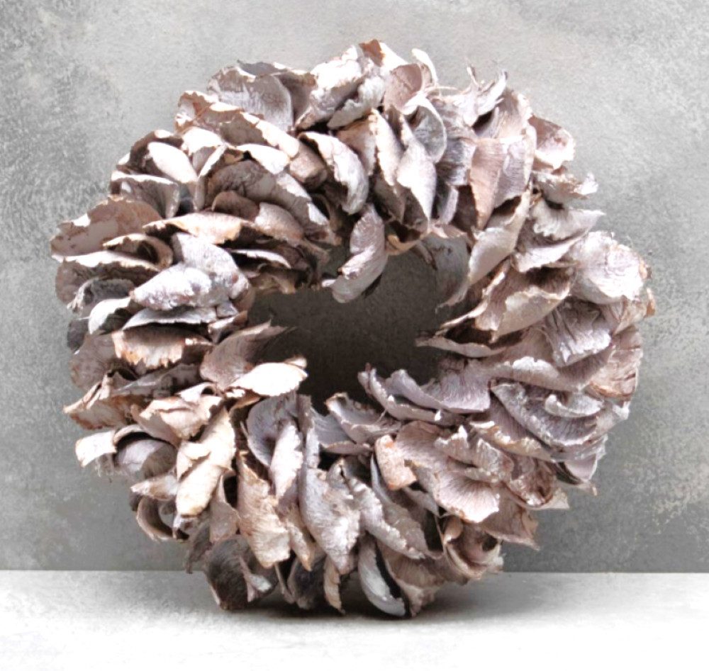 Couronne Dekokranz Türkranz Deko Naturmaterialien Weiß Gewischt Landhaussti günstig online kaufen