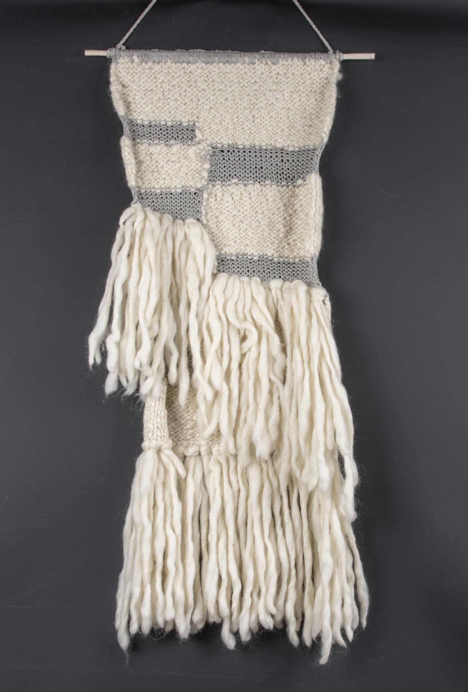 THEKO Wanddekoobjekt Wallart Big T, Wandteppich, Wanddeko, reine Wolle, handgefertigt