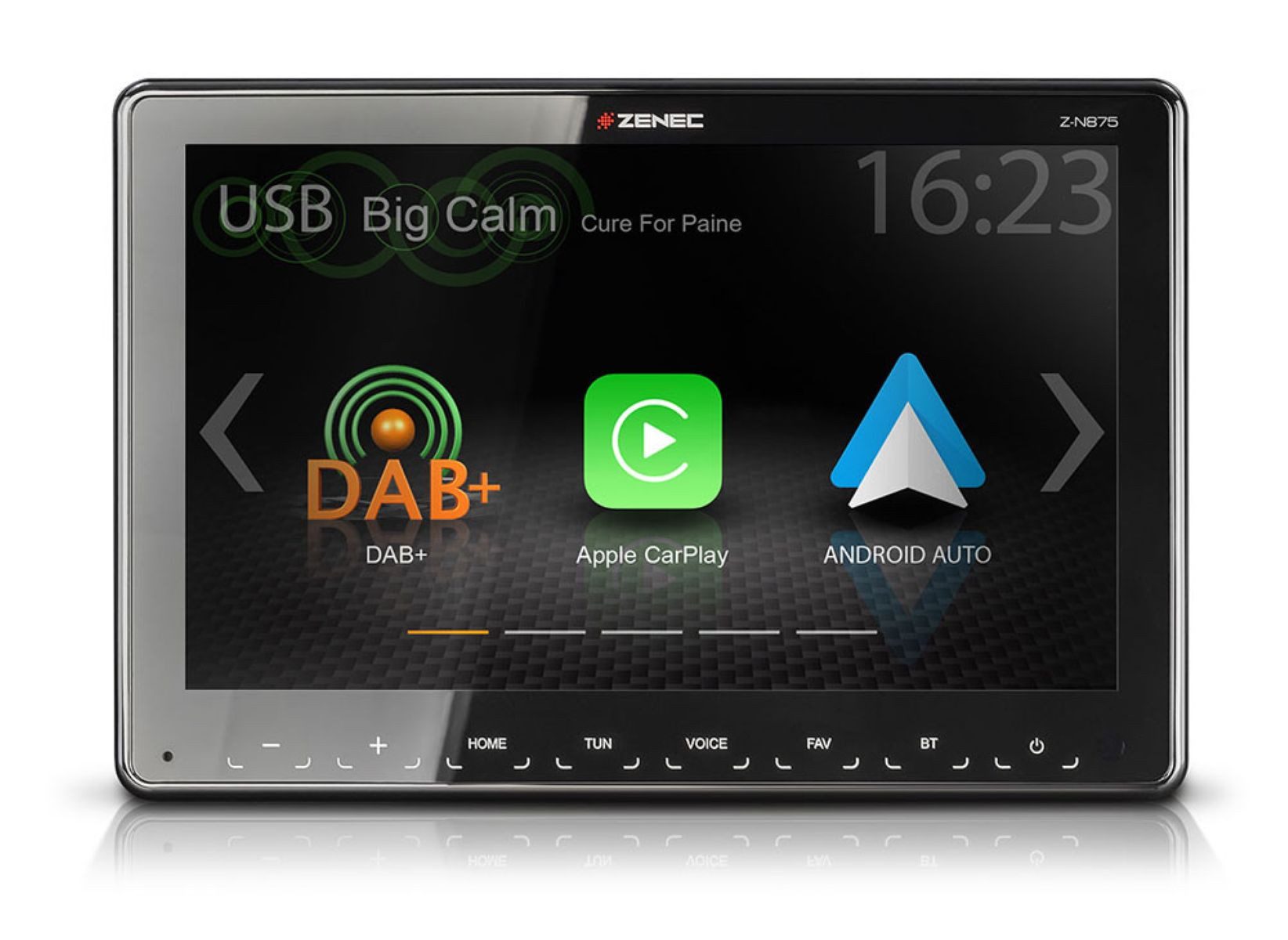 Zenec Z-N875 9" 1-DIN Apple CarPlay und Google Android Autoradio (RDS, AM/FM Radio, Animiertes Display, Freisprecheinrichtung, 1 DIN)
