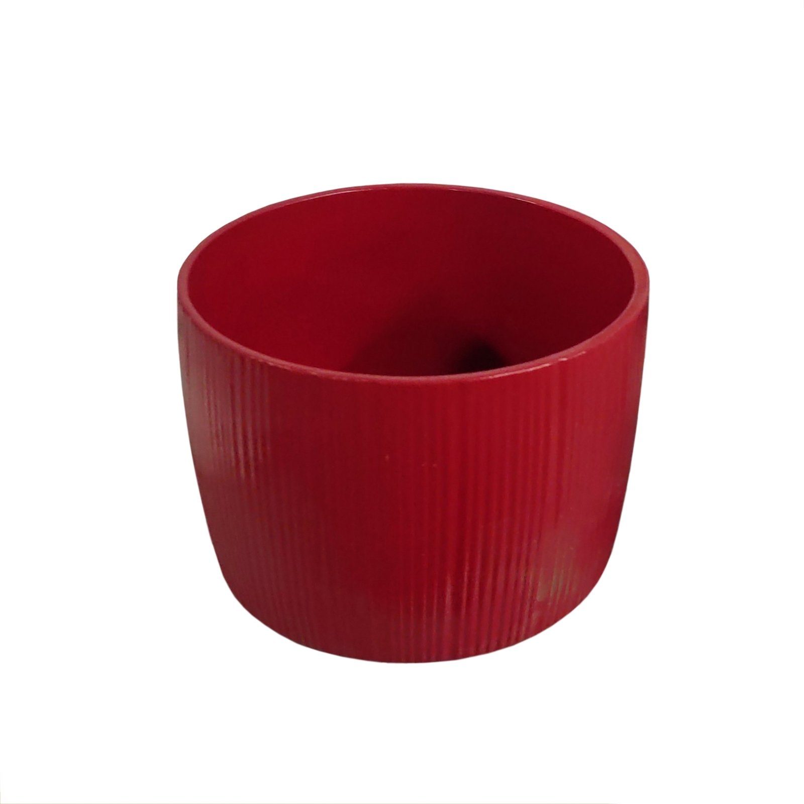 (Stück, HTI-Living Blumentopf Keramik Bauchig Übertopf St) 1 Rot