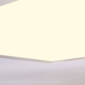 Lindby LED Panel Livel, LED-Leuchtmittel fest verbaut, universalweiß, Modern, PMMA, Aluminium, weiß, silber, 1 flammig, inkl. Leuchtmittel