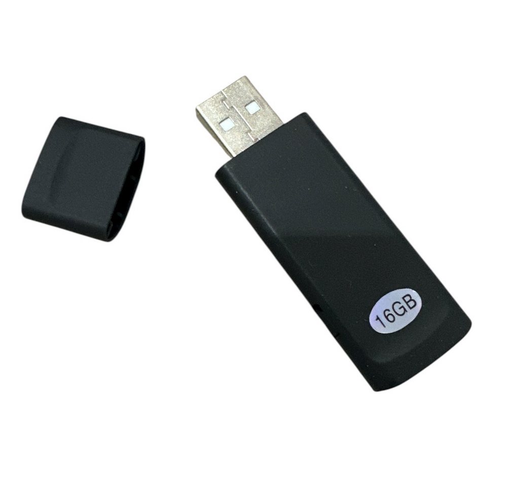 SpionProfi 16GB Usb Stick Voice Recorder Mini Ton Stimme Aufnahmegerät Auto Haus Digitales Aufnahmegerät (Mini Voice Recorder Diktiergerät Wanze Spion Spy Aufnahmegerät Spion)