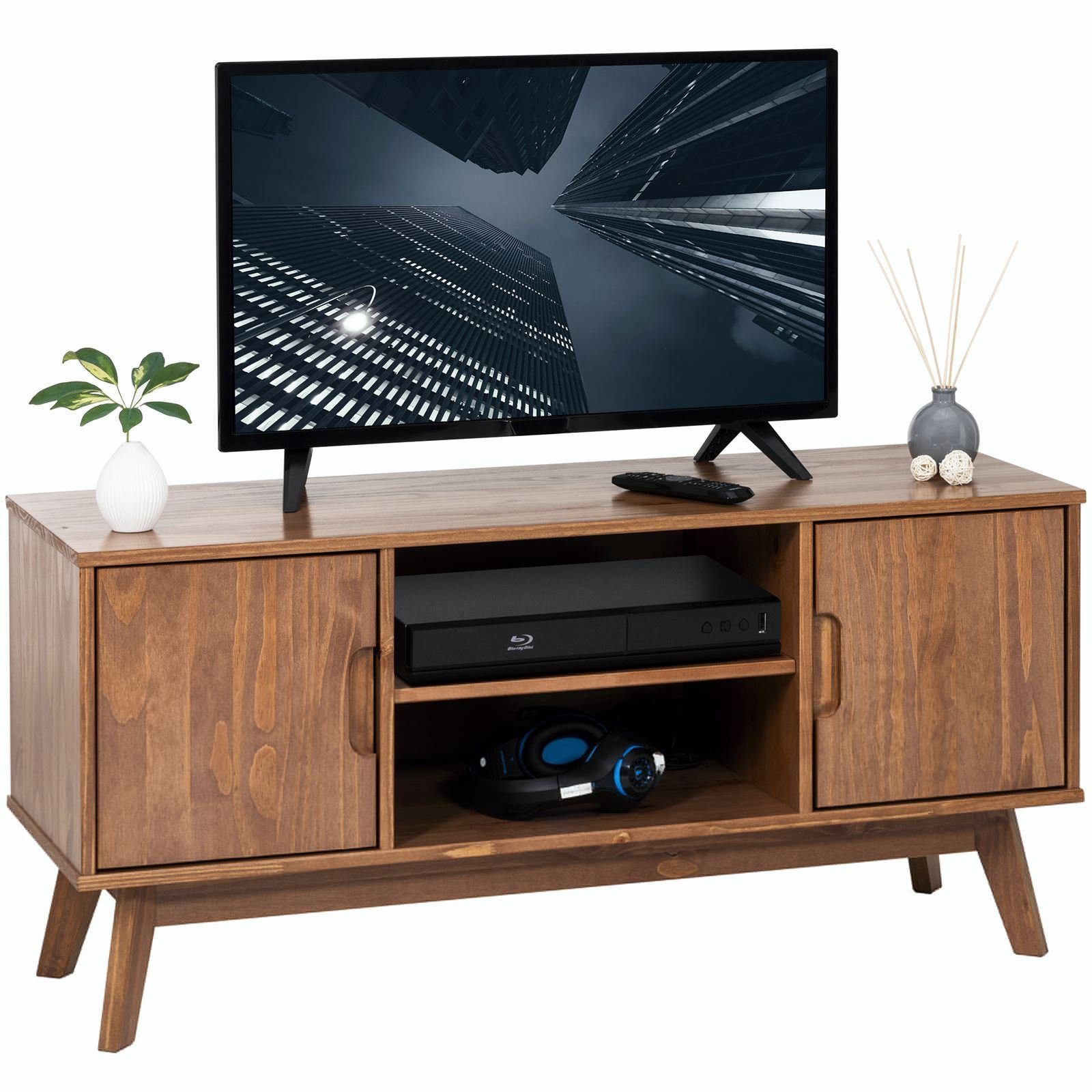 IDIMEX Lowboard TIVOLI, TV Lowboard aus Massivholz, Fernsehtisch mit 2 Türe günstig online kaufen