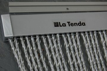La Tenda Insektenschutz-Vorhang La Tenda RIVA 1 XL Streifenvorhang transparent, 120 x 230 cm, PVC - Länge und Breite individuell kürzbar