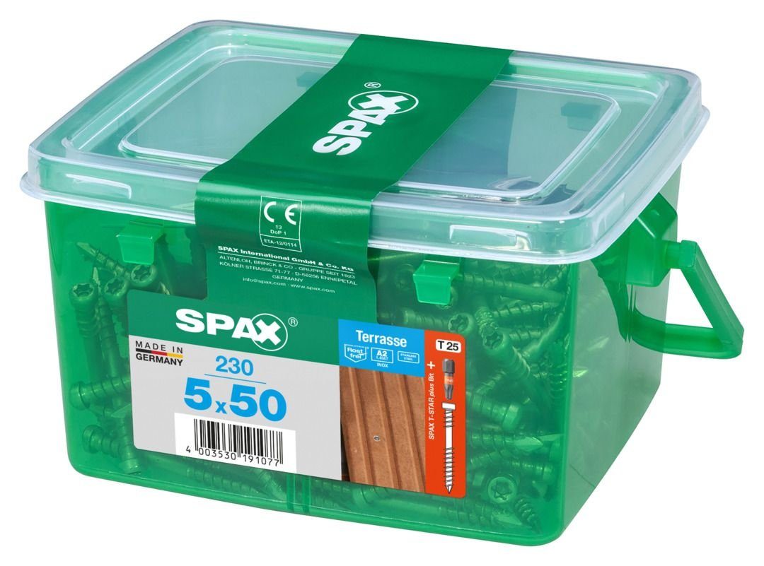 mm Spax Terrassenschrauben Terrassenschraube 25 TX x 50 SPAX 5.0