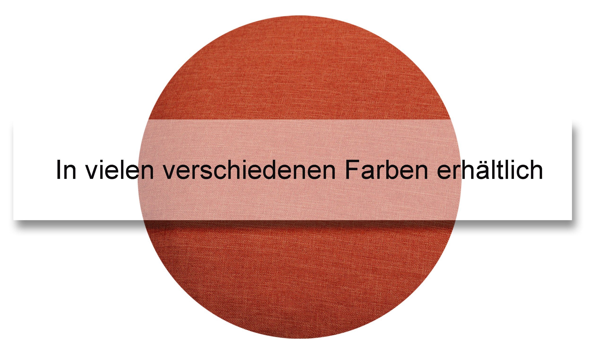 Haus und Deko Kissenbezüge Kissenbezug rund Leinenoptik Kissenhülle Struktur Deko Kissen, (1 Stück)