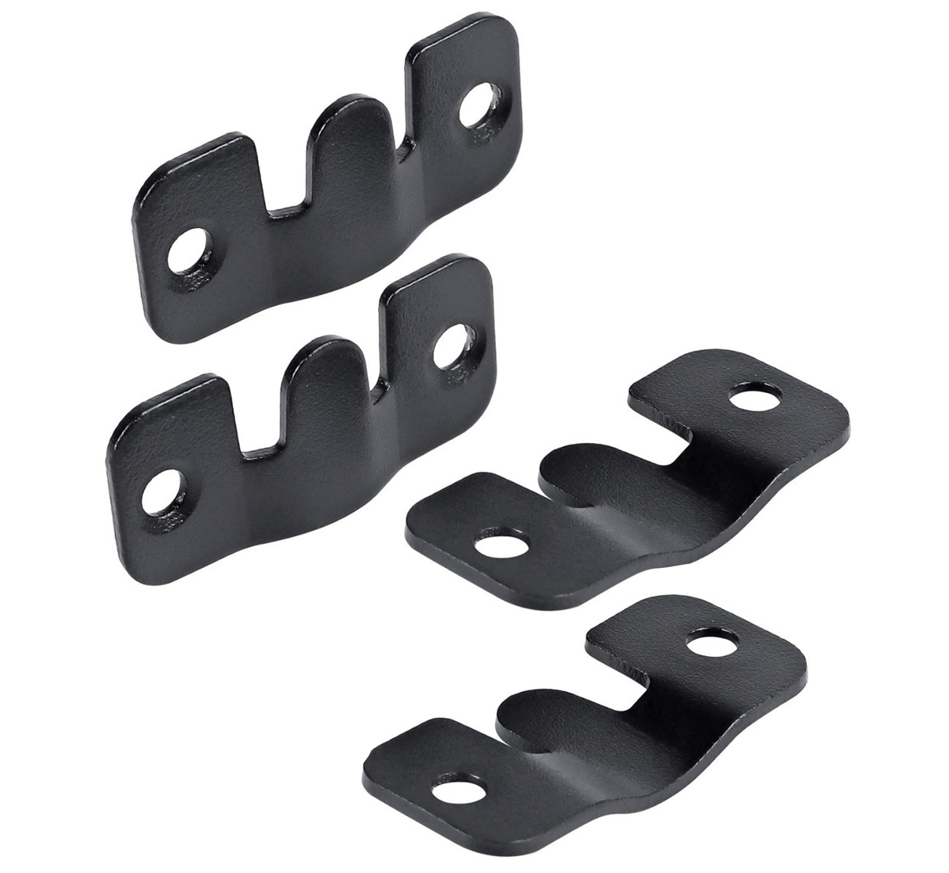 Flachverbinder 2 Paar Möbel Steckverbinder - Schwarz, 44x19 mm Couchverbinder