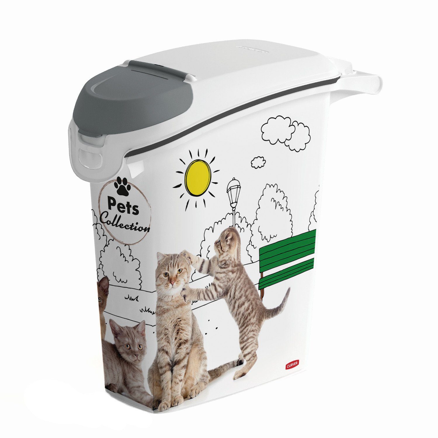 Curver Futterbehälter 254866, Kunststoff, PetLife 10kg Aufbewahrungsbehälter