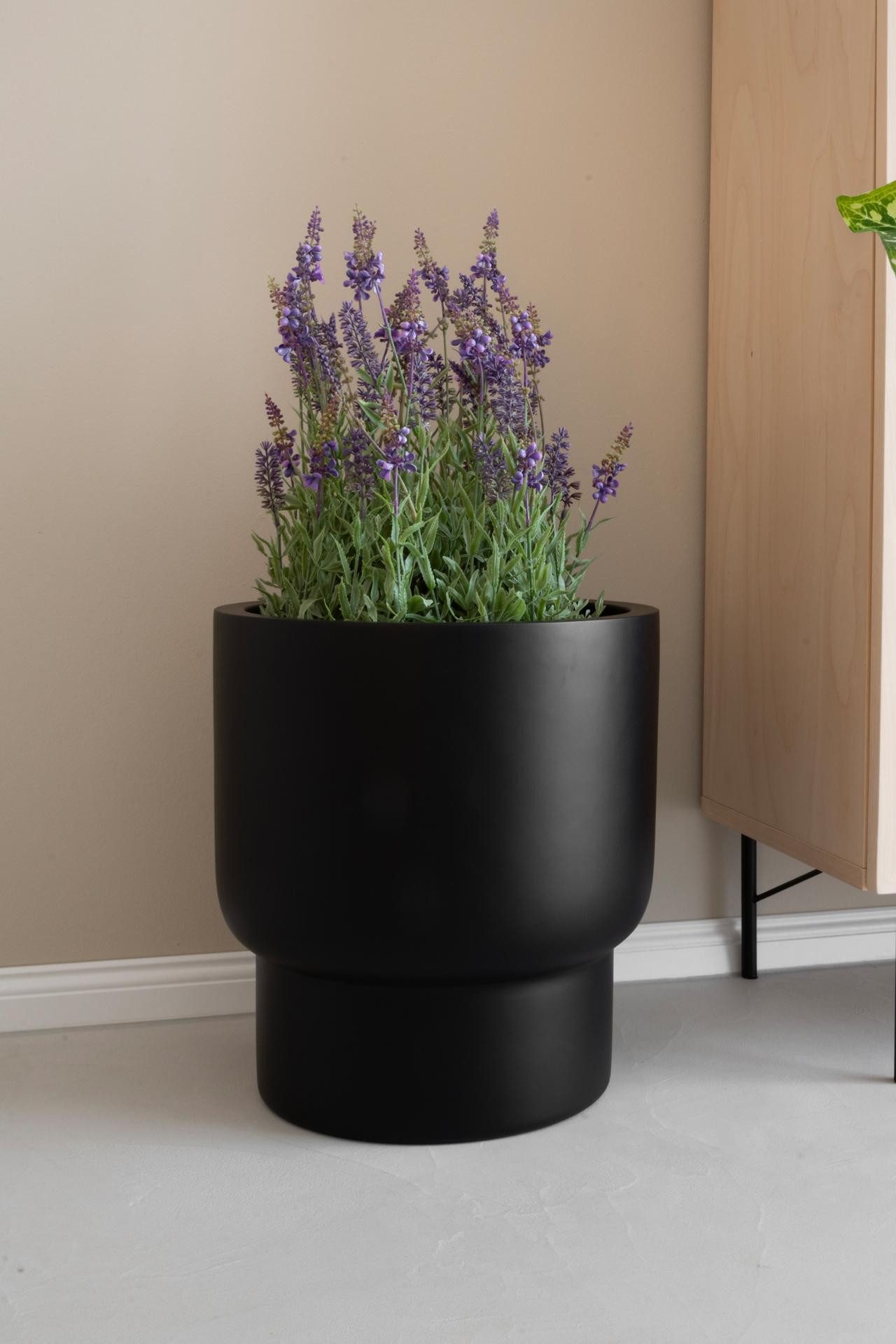 VIVANNO Blumentopf Fiberglas LIVELLO Rund - günstig online kaufen