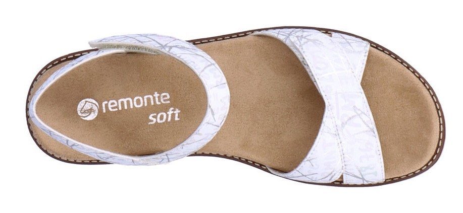 weiß-kombiniert Remonte Klettverschlüssen mit Sandale