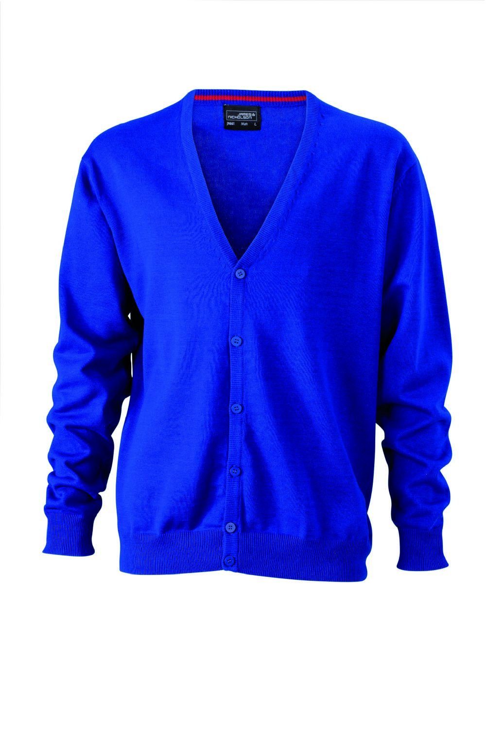 Daiber Cardigan JN 661 Herren V-Neck Cardigan Leichte Strickqualität