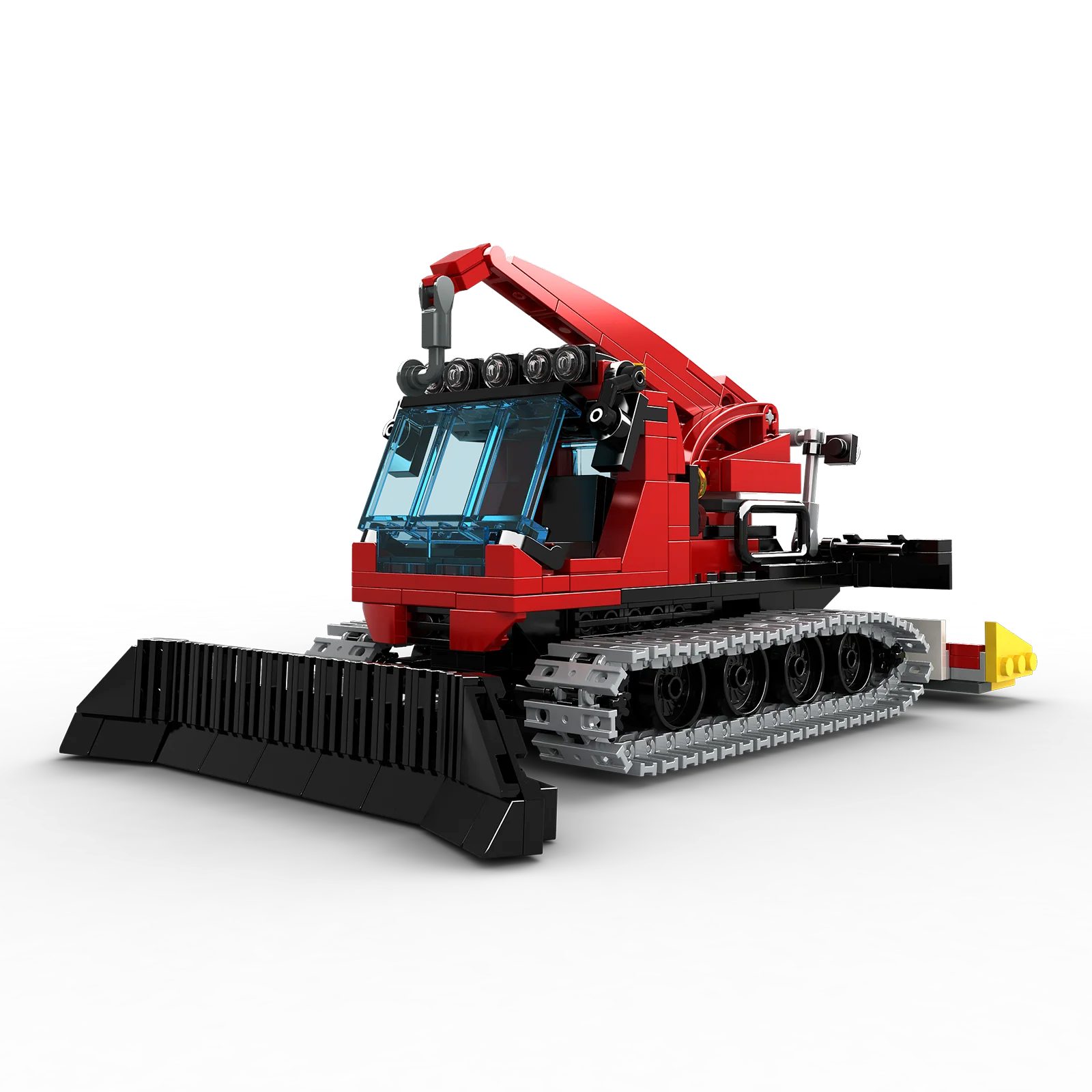 Brixies Spiel BRIXIES Plus Schneeraupe - 472 Teile Bausteine Set