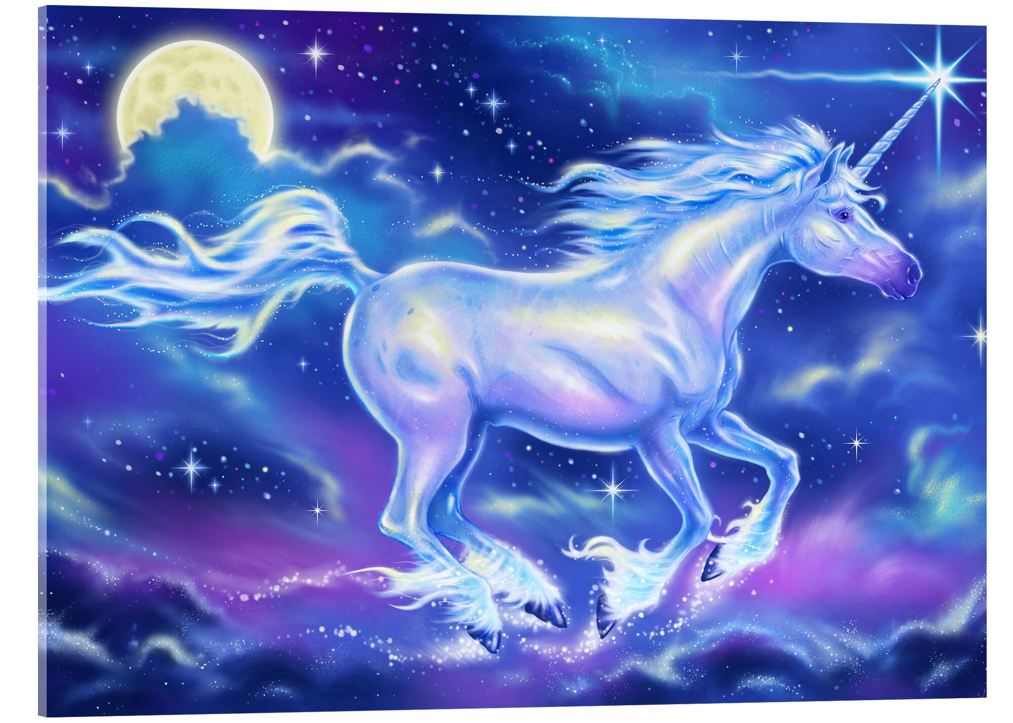 Posterlounge Wandbild Einhorn, Richard Kelly, erhältlich als Poster, Leinwandbild, Wandsticker oder Acrylglasbild