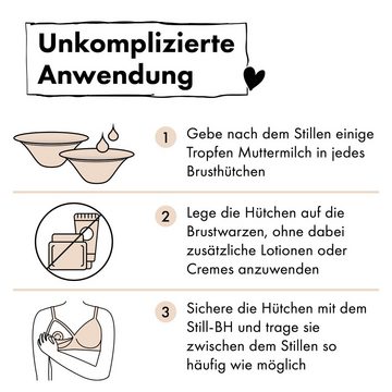 Moyo Silberhütchen Silberhütchen, 999er Feinsilber, Kühlend & Lindernd (1 Paar), 999er Feinsilber