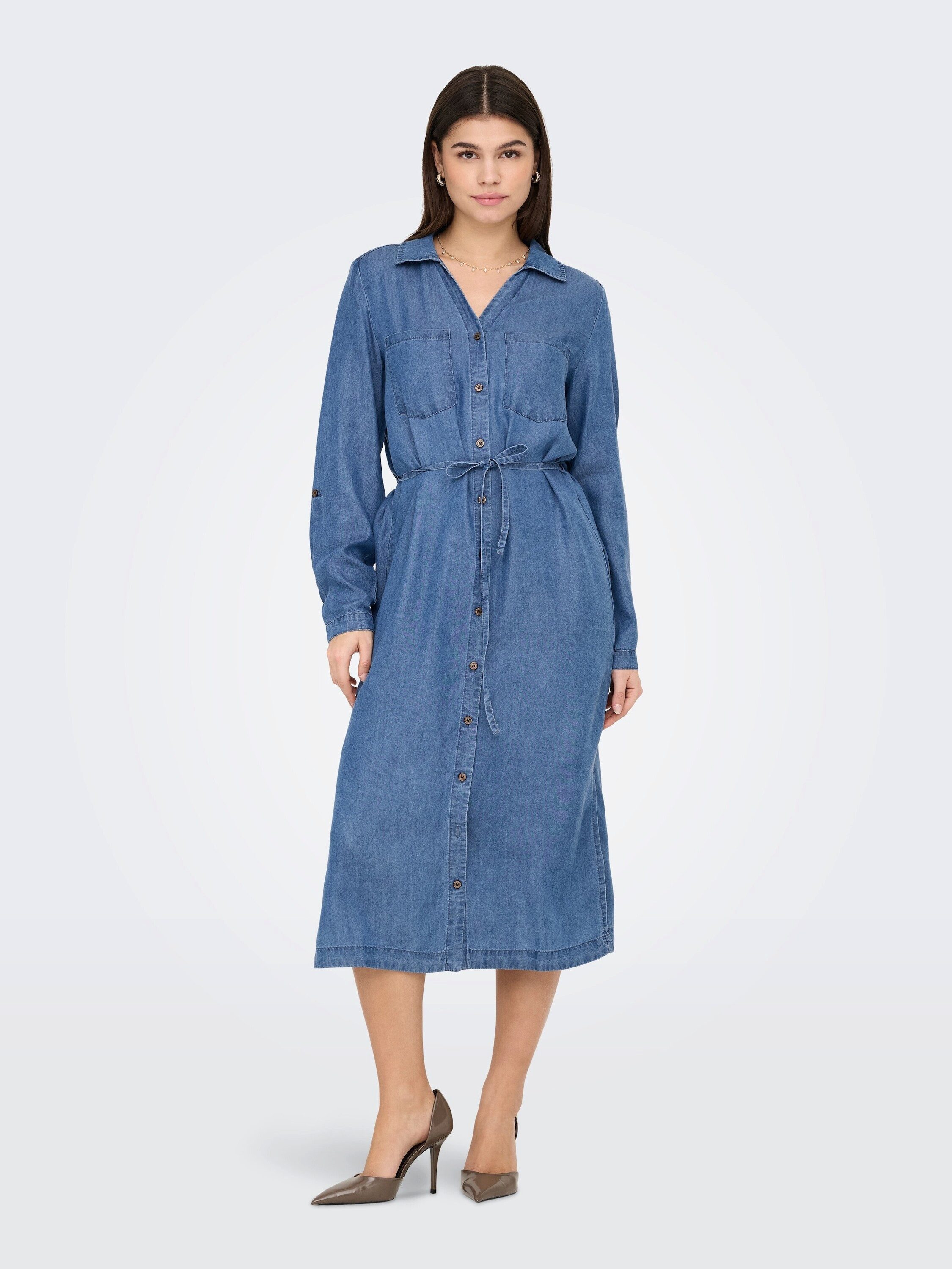 ONLY Midikleid ONLCHARIS (1-tlg) Falten