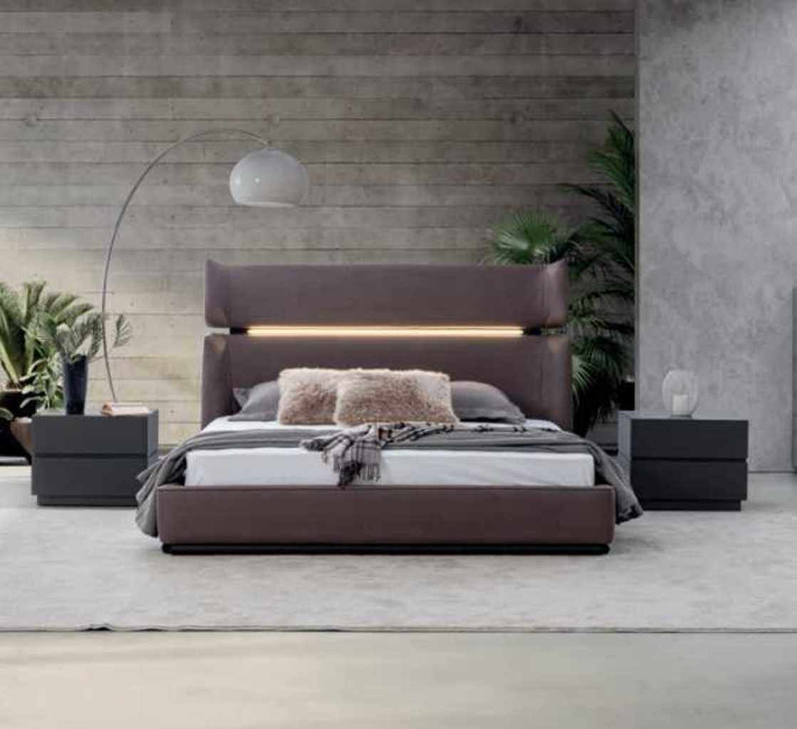 Schlafzimmer-Set Luxus (3-St., Europa set Modernen, JVmoebel Nachttische Bett, in 2х 2x Nachttische), Made Bett mit Schlafzimmer