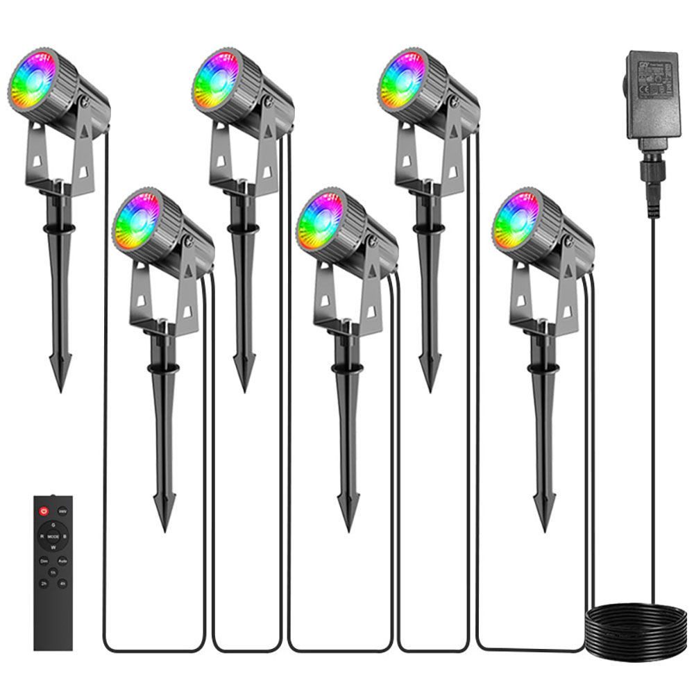 QUBEBU Gartenstrahler LED Gartenstrahler mit Erdspieß günstig online kaufen