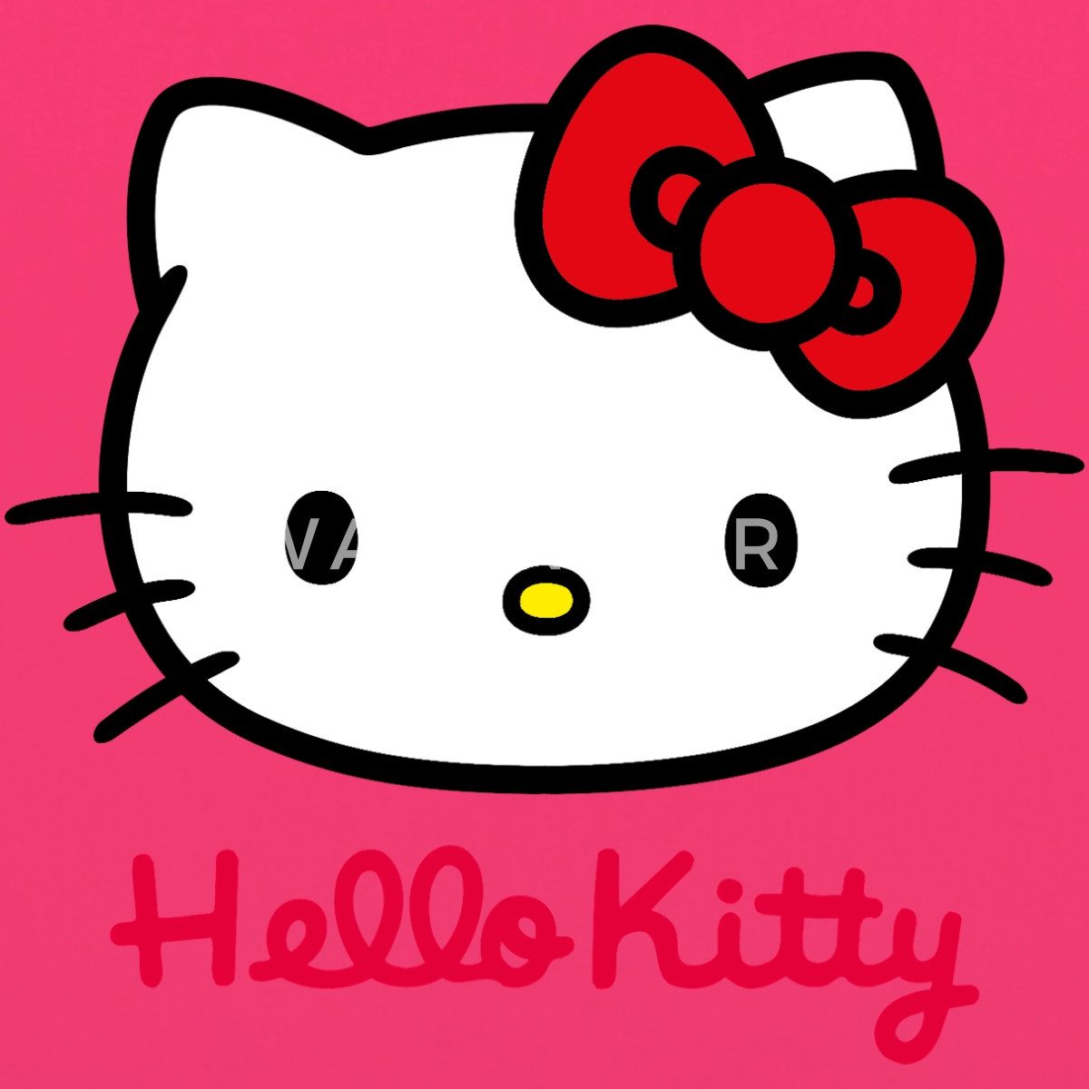 Spreadshirt Henkeltasche Hello Kitty Klassisch Mit Schriftzug Stoffbeutel (1-tlg)