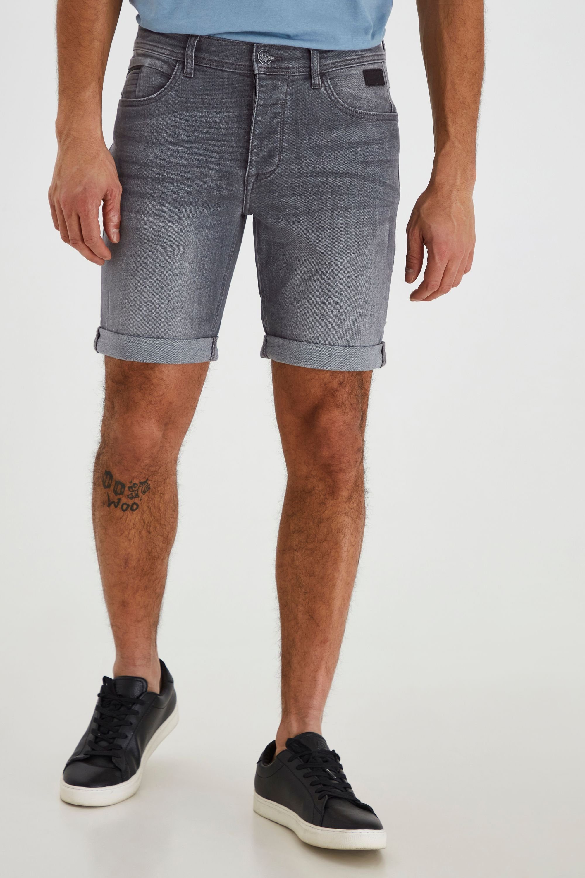 Blend Jeansshorts BHMartels Stilvolle 5-Pocket-Jeansshorts mit Used Look Effekt