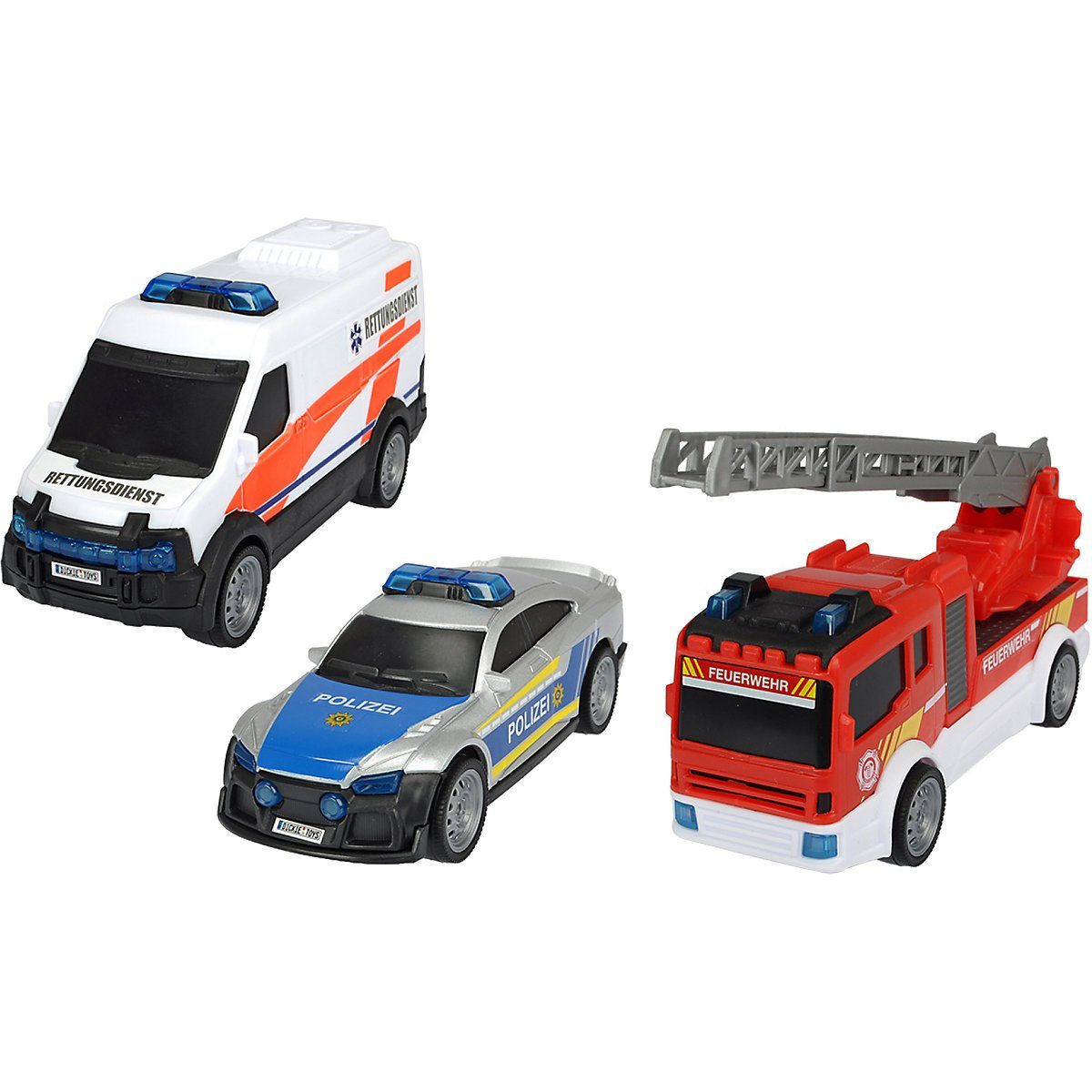 Auto Spielzeug Reibungsantrieb Kinder Spielzeugauto Feuerwehr Polizei Notarzt 