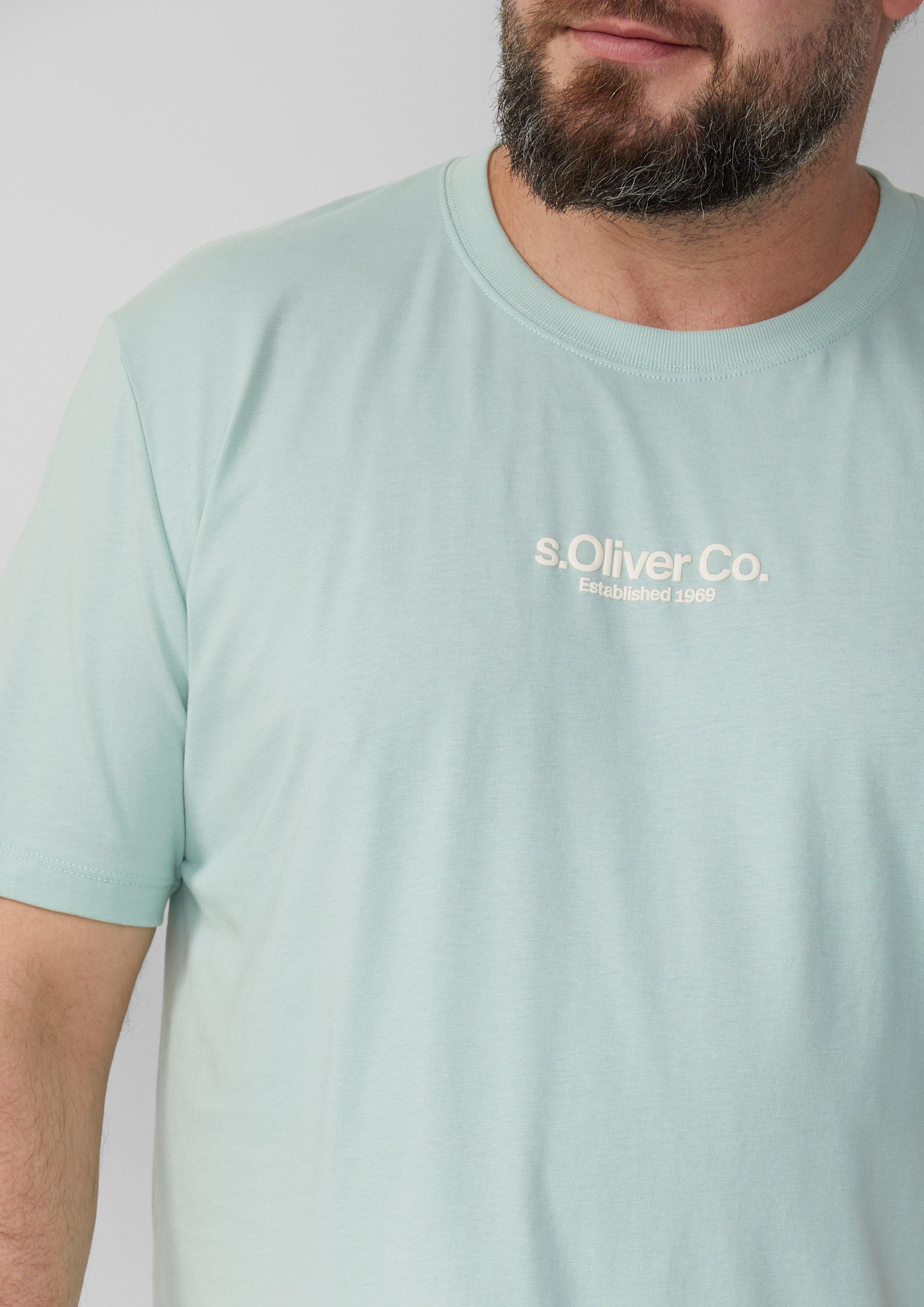 s.Oliver T-Shirt mit Label-Print günstig online kaufen