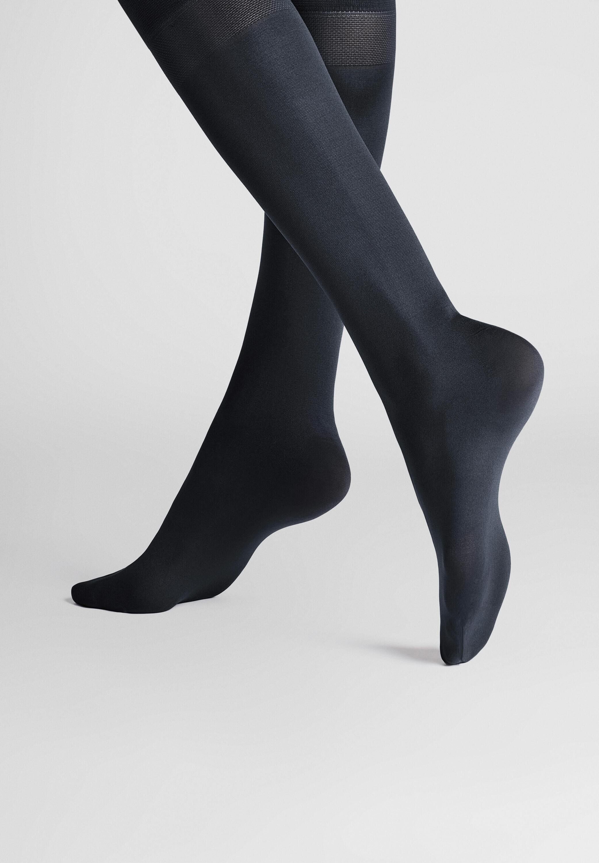 Hudson Feinkniestrümpfe Simply 40 2-Pack (2-Paar) Semi-blickdichte Kniestrümpfe im Doppelpack