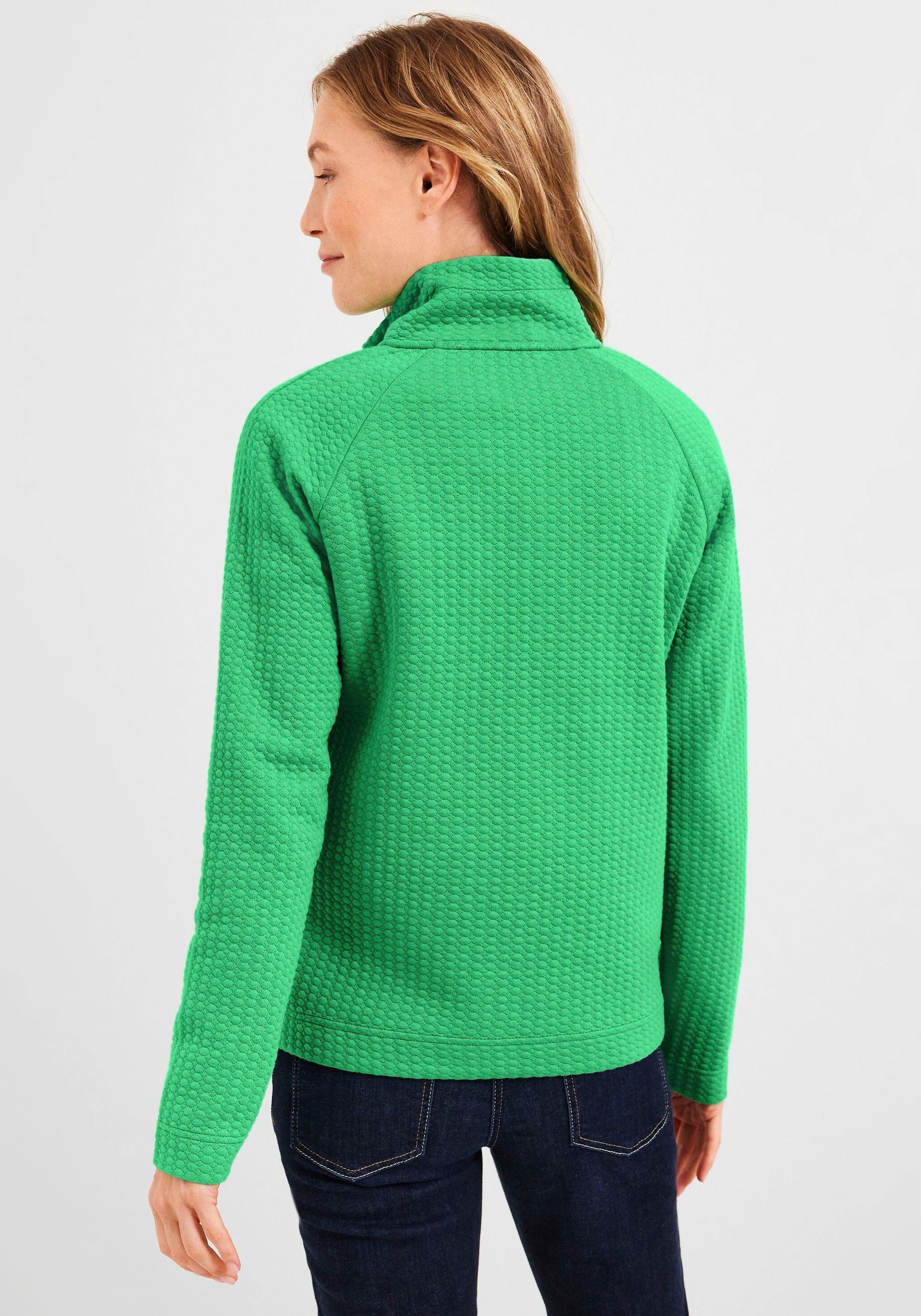 Cecil Sweater in moderner Struktur smash green