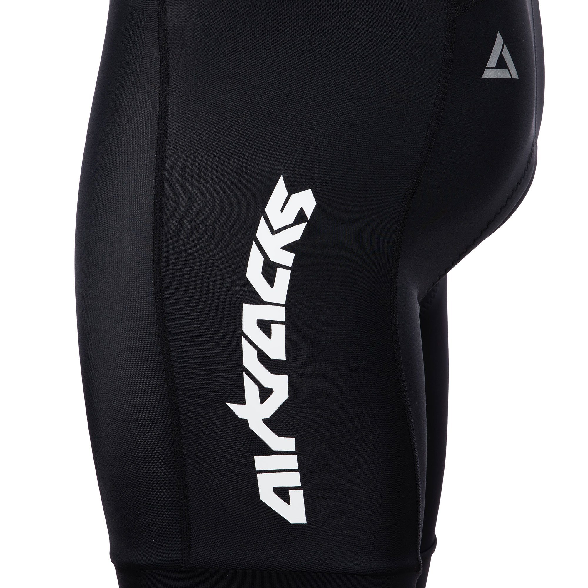 Airtracks Fahrradhose Herren Fahrradhose mit Träger Kurz Pro Line (Radhose mit 3D Air Flow Perforated Polster,& Quick Dry Funktion) » S M L XL XXL XXXL «